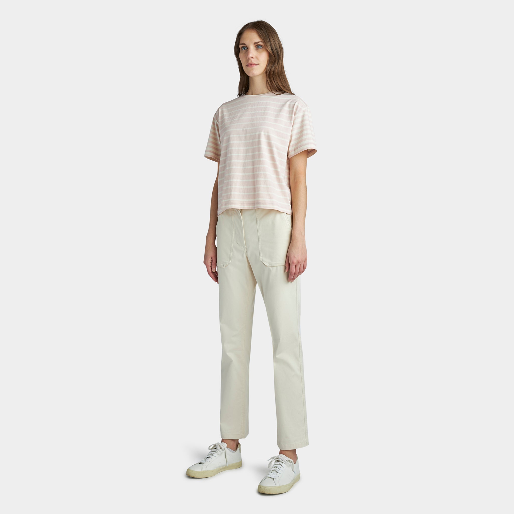 Marine Stripe Boxy Tee - Image 21