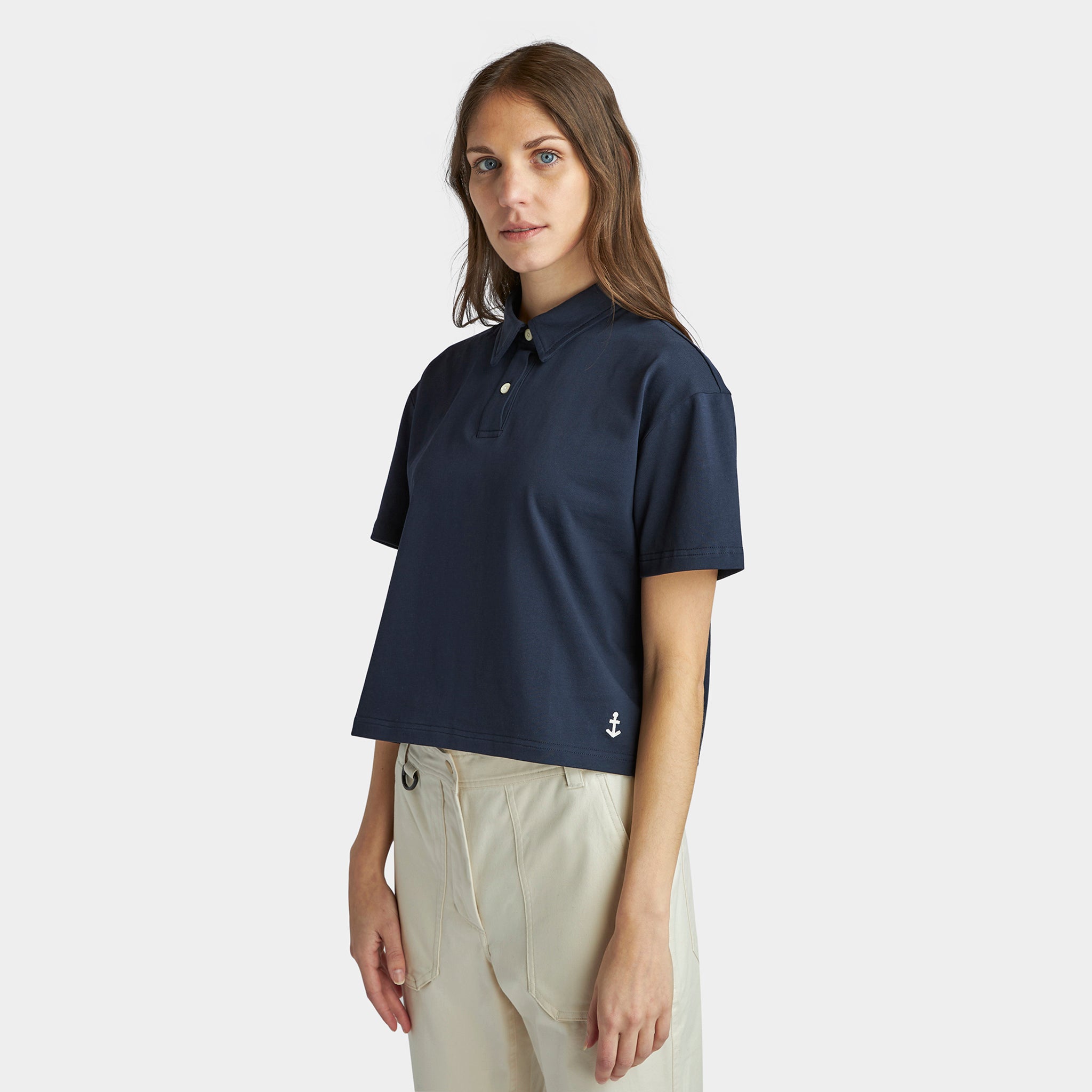 Marine Cropped Polo - Image 2