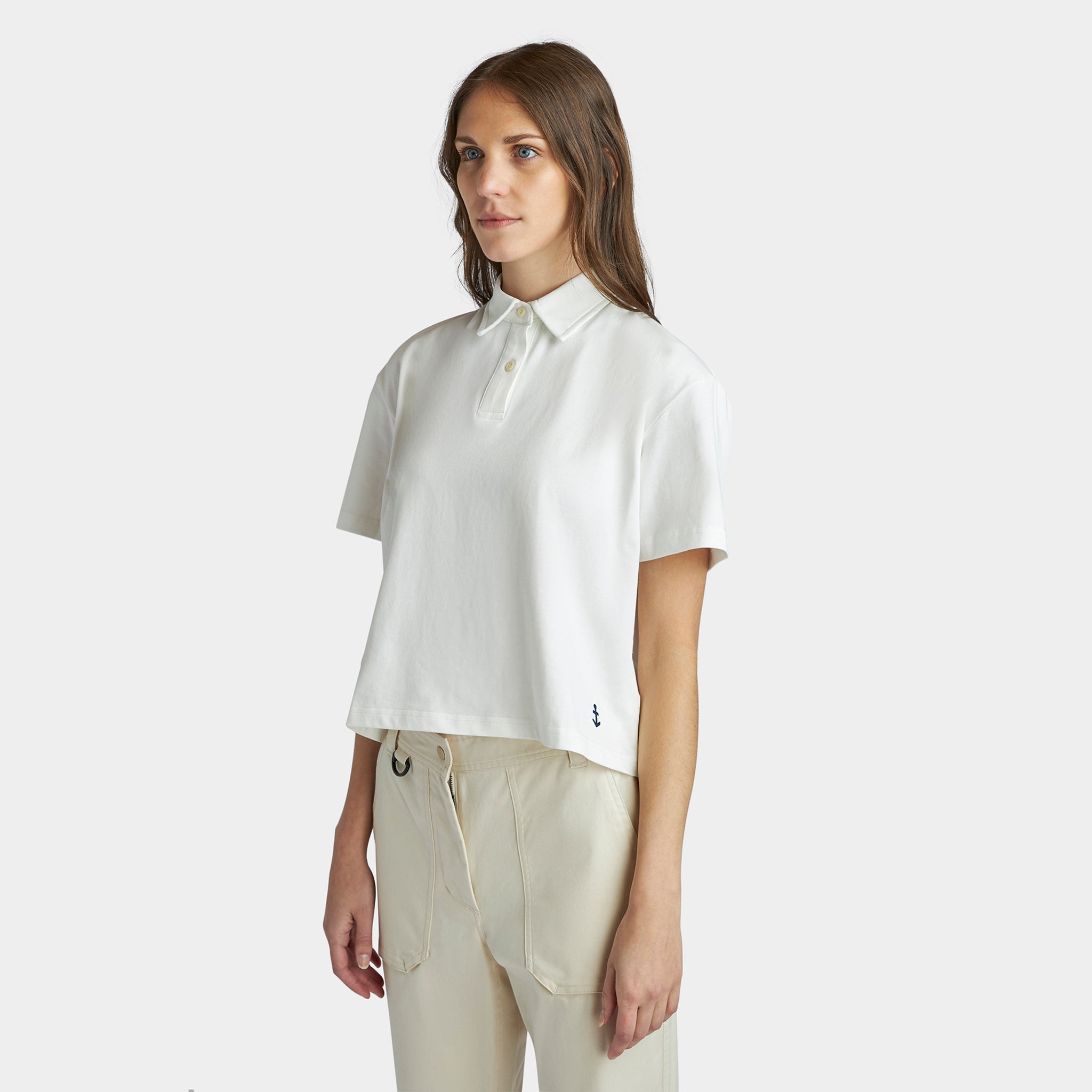 Marine Cropped Polo - Image 7