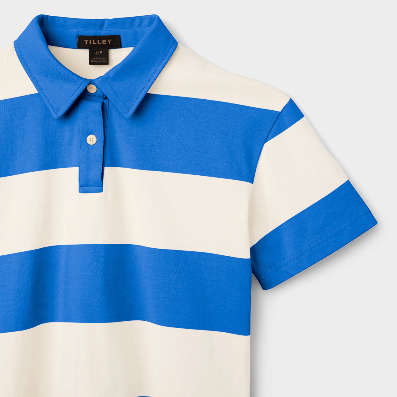 Stripe Marine Cropped Polo - Image 13