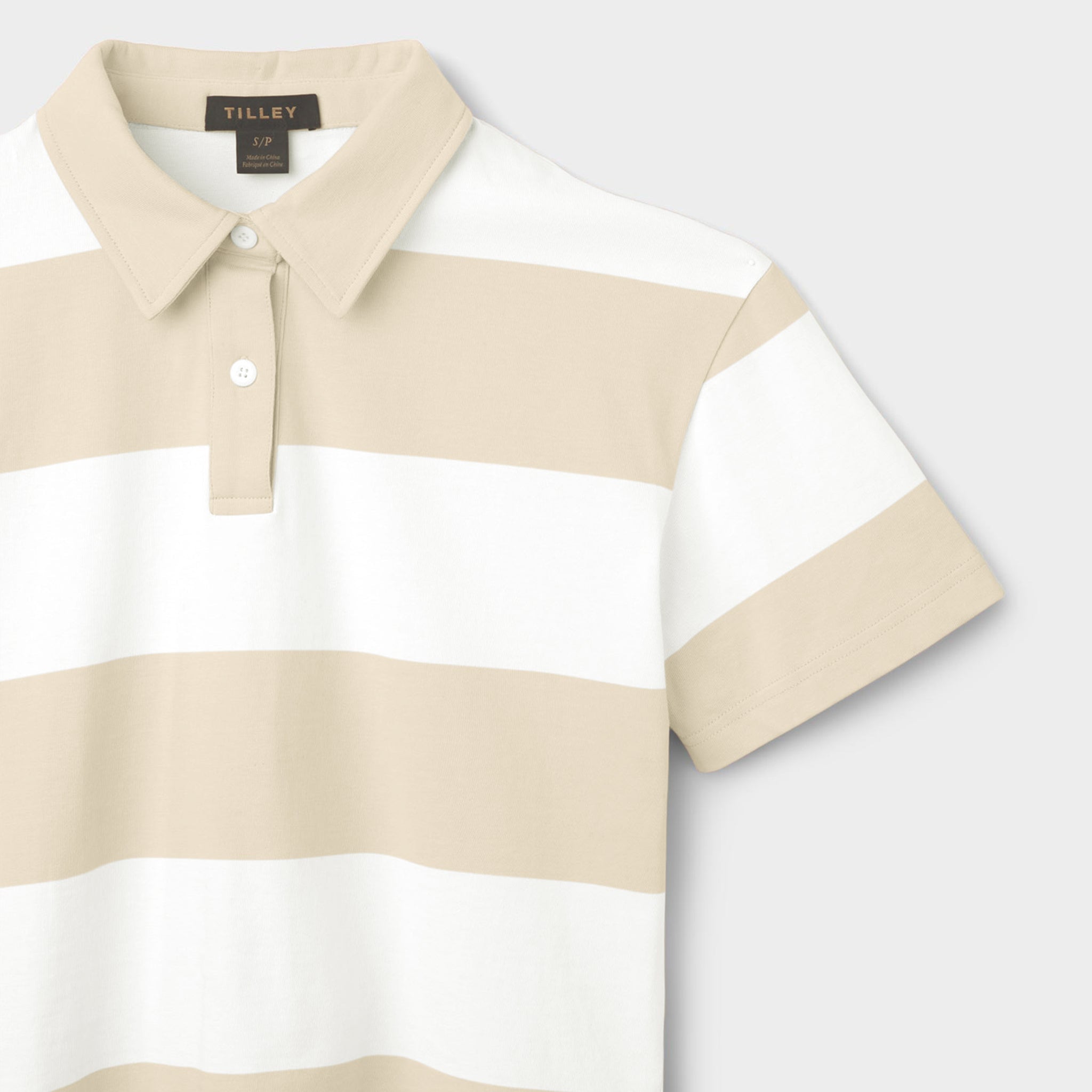 Stripe Marine Cropped Polo - Image 19