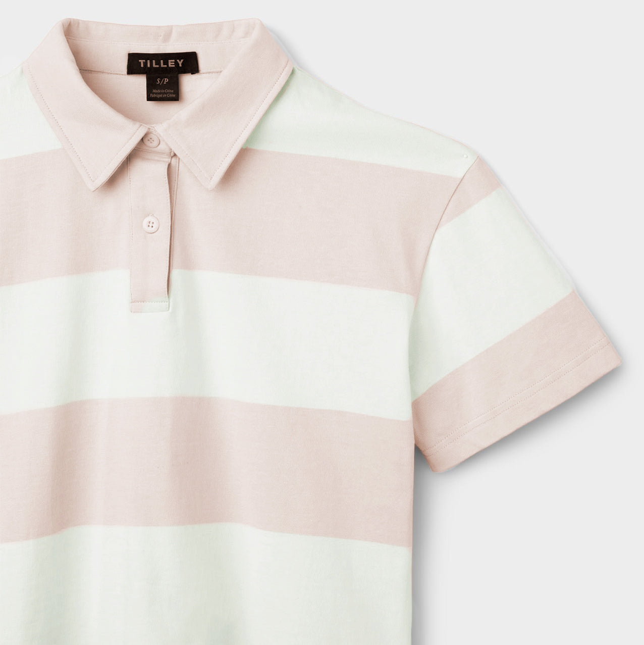 Stripe Marine Cropped Polo - Image 6