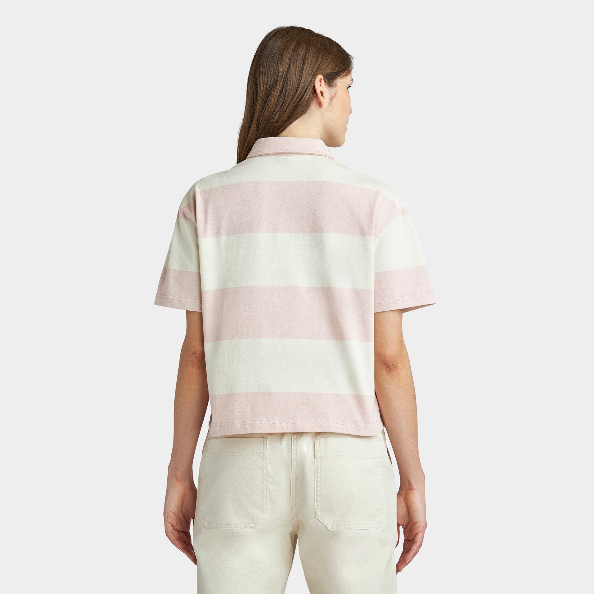 Stripe Marine Cropped Polo - Image 4
