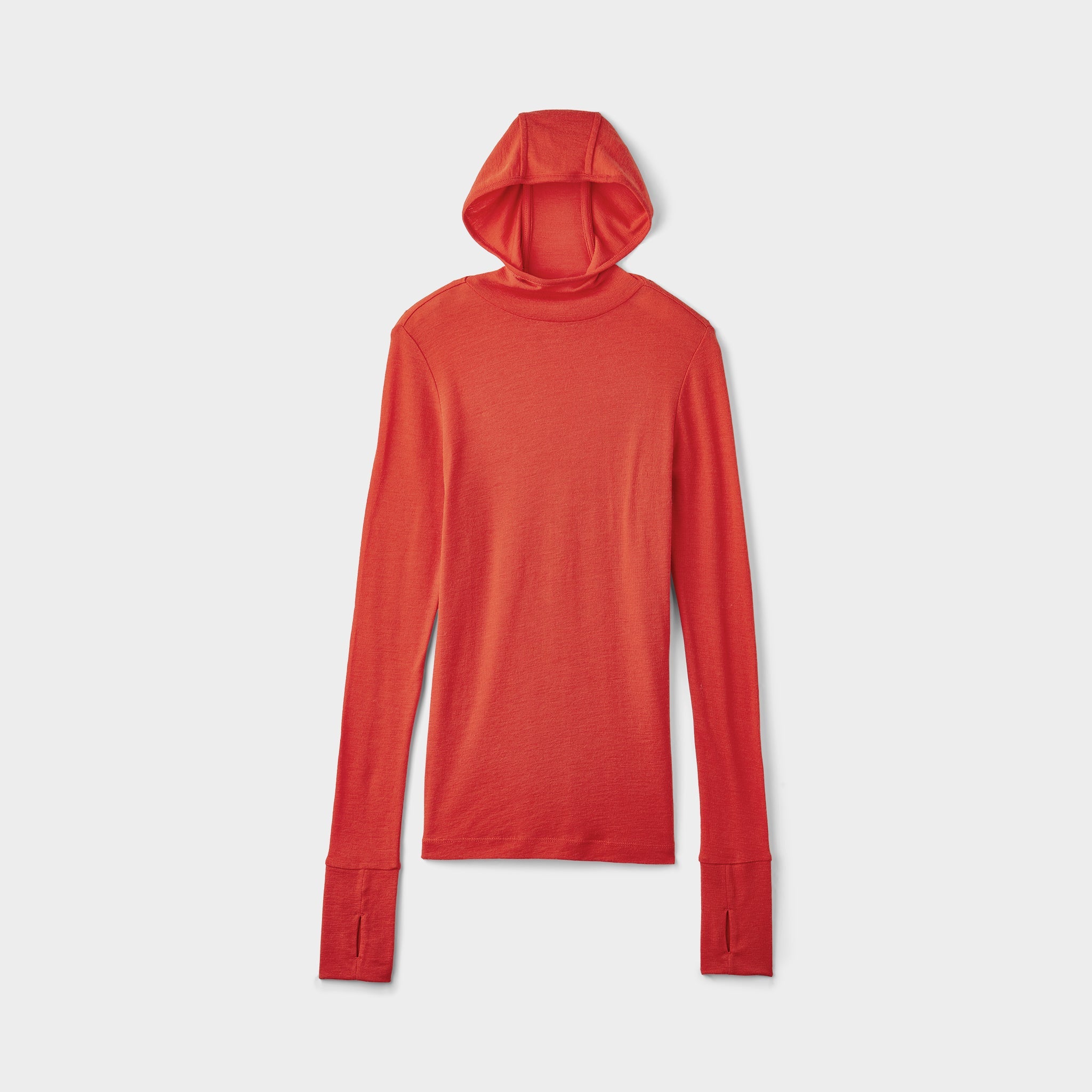 Merino Rib Hooded Shirt