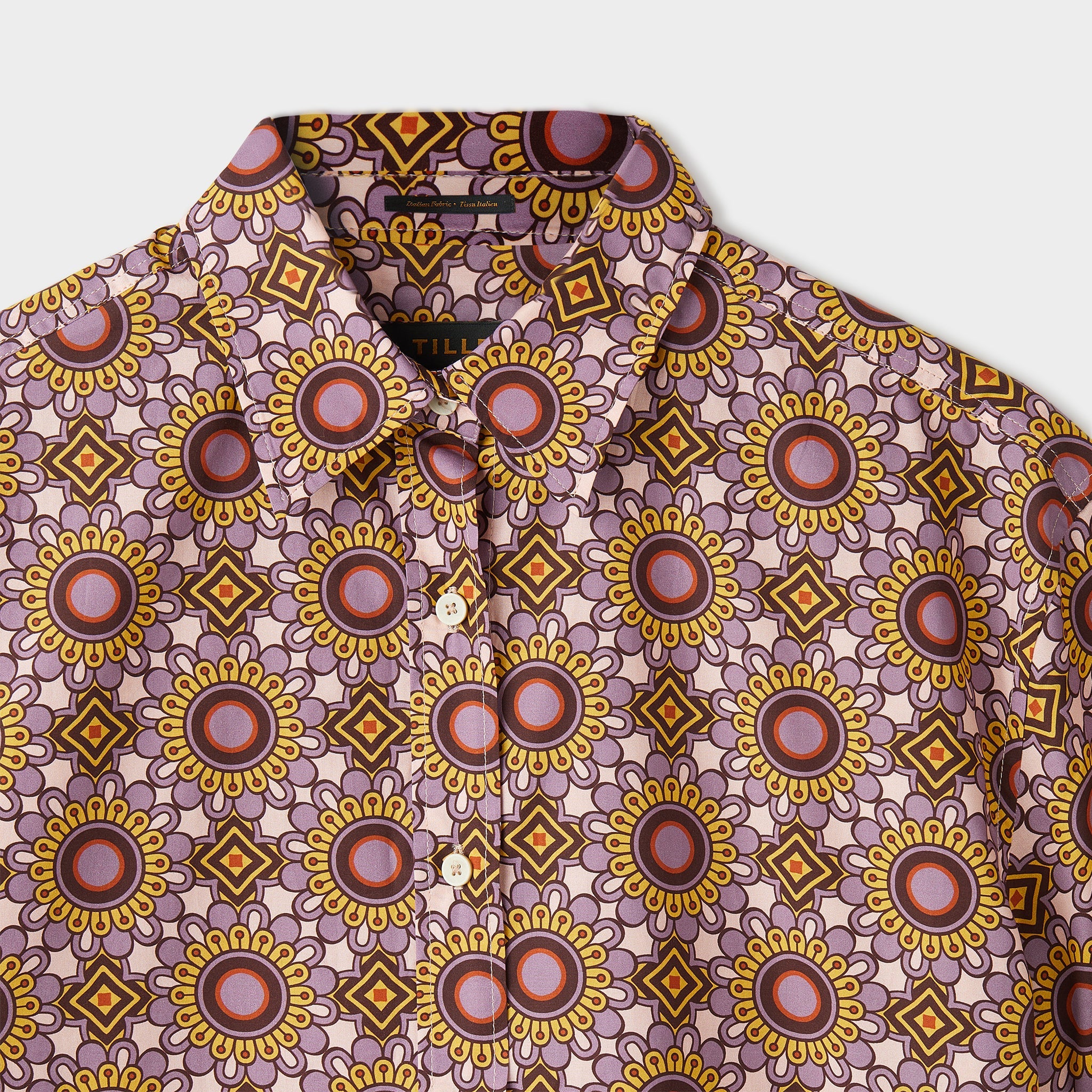 Geo Floral Print Shirt - Image 6