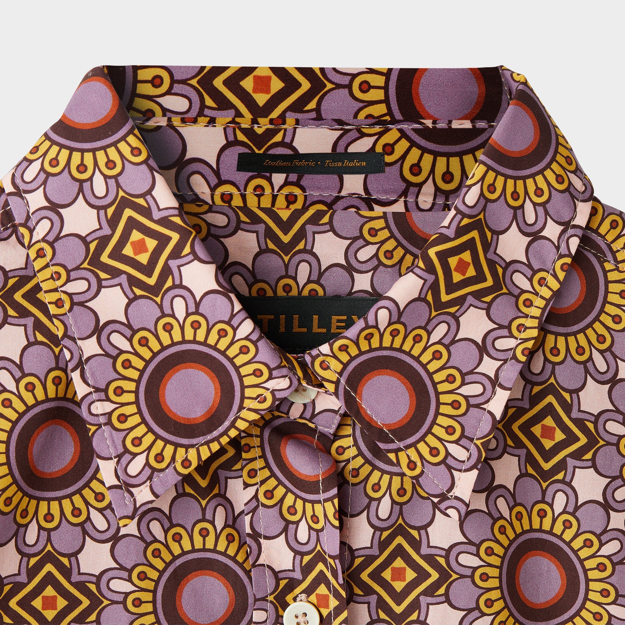 Geo Floral Print Shirt - Image 7