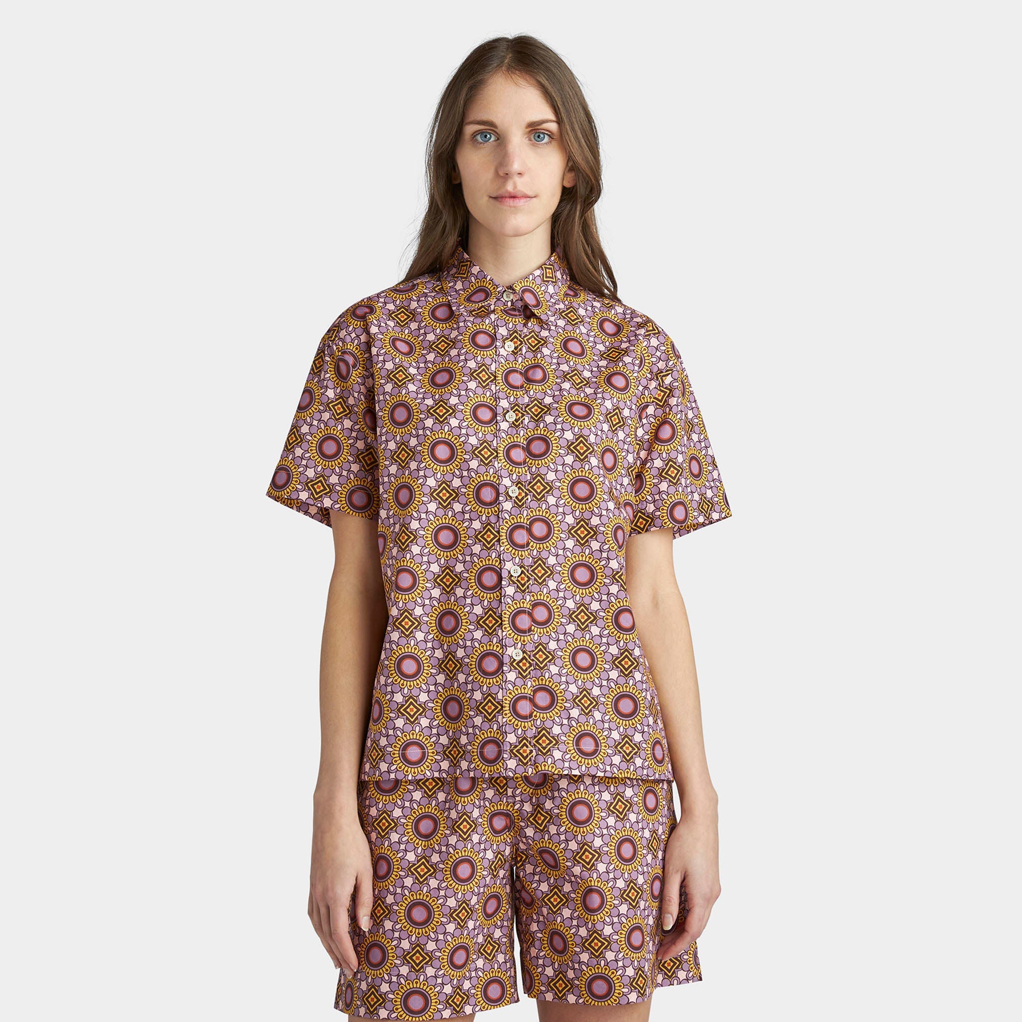 Geo Floral Print Shirt - Image 2