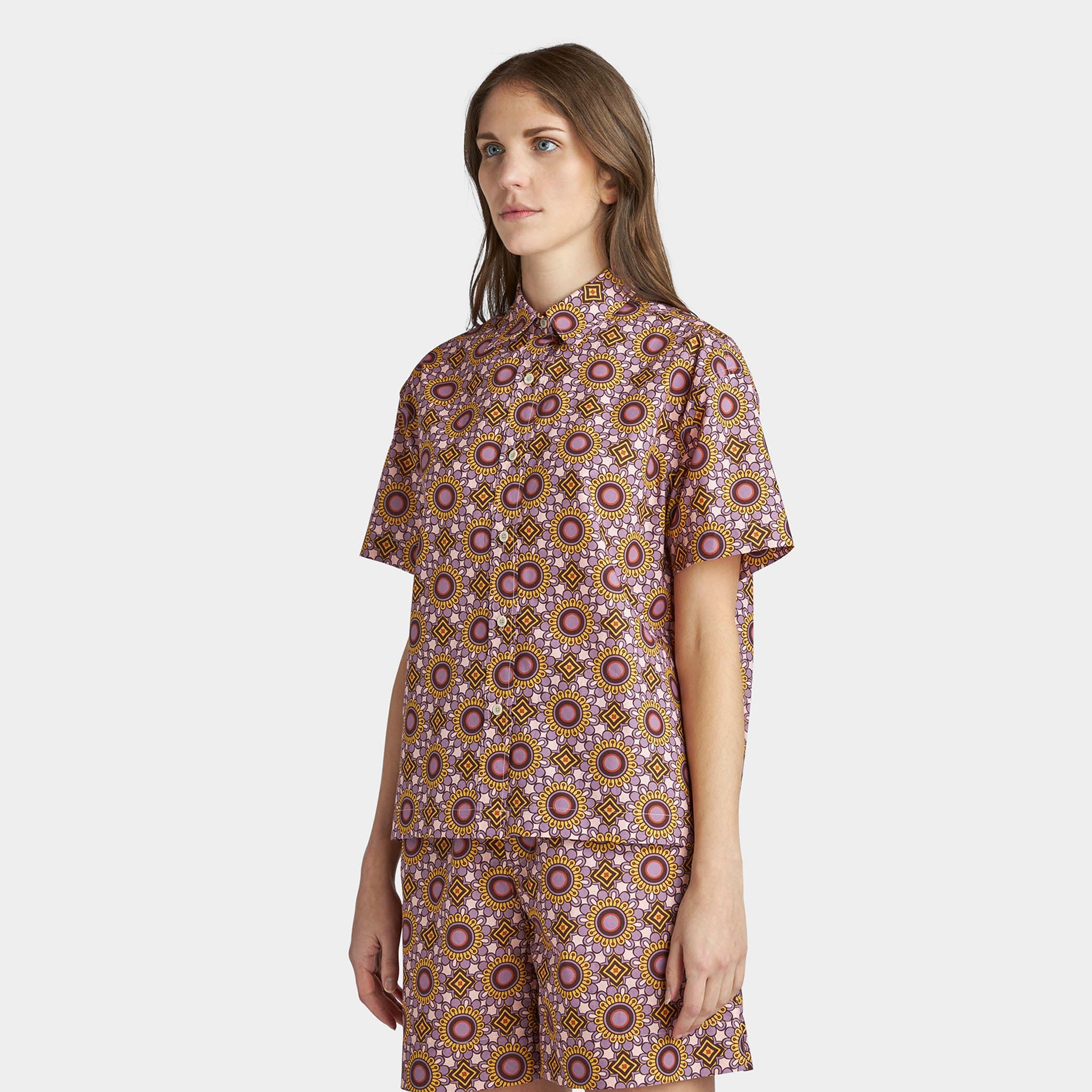 Geo Floral Print Shirt - Image 3