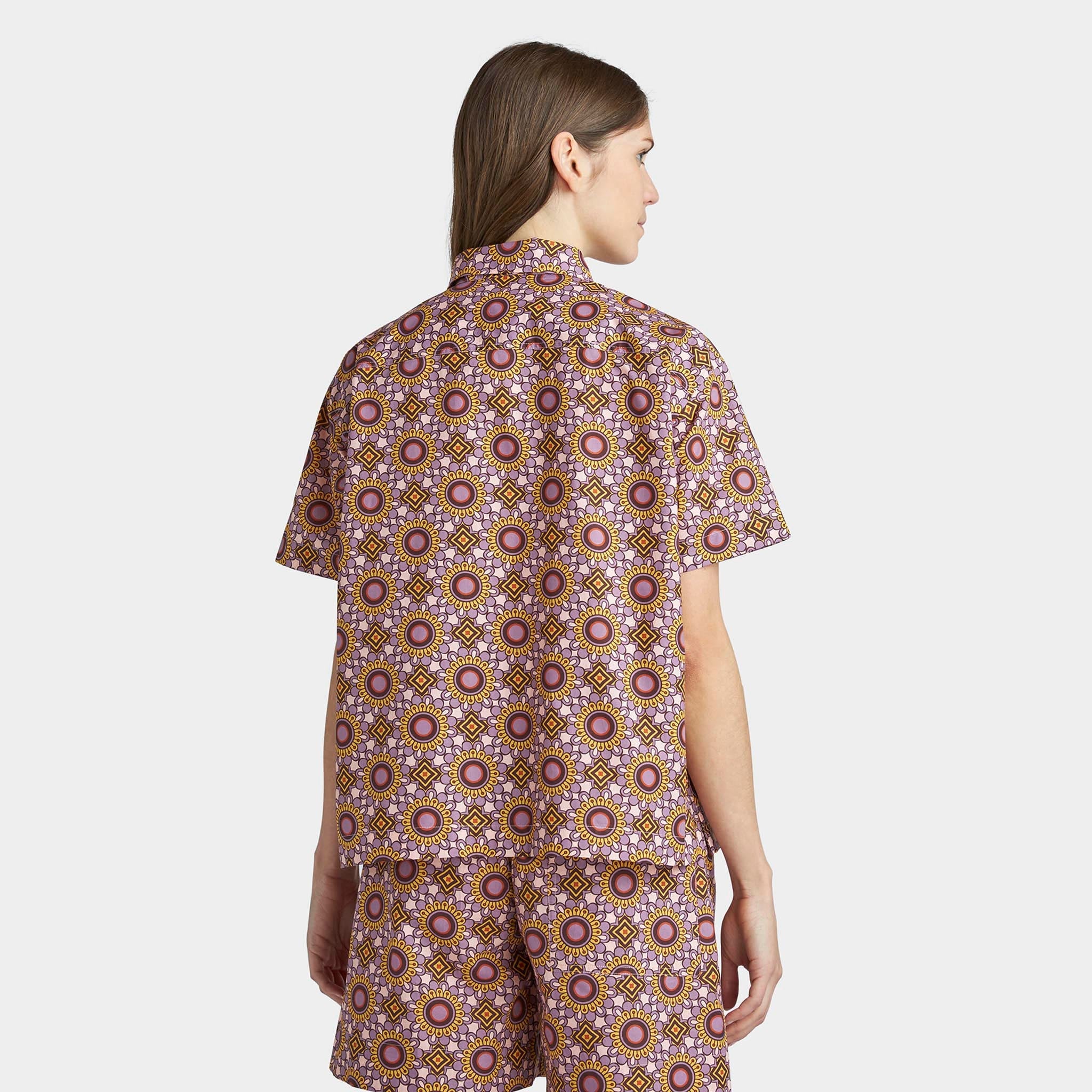 Geo Floral Print Shirt - Image 4