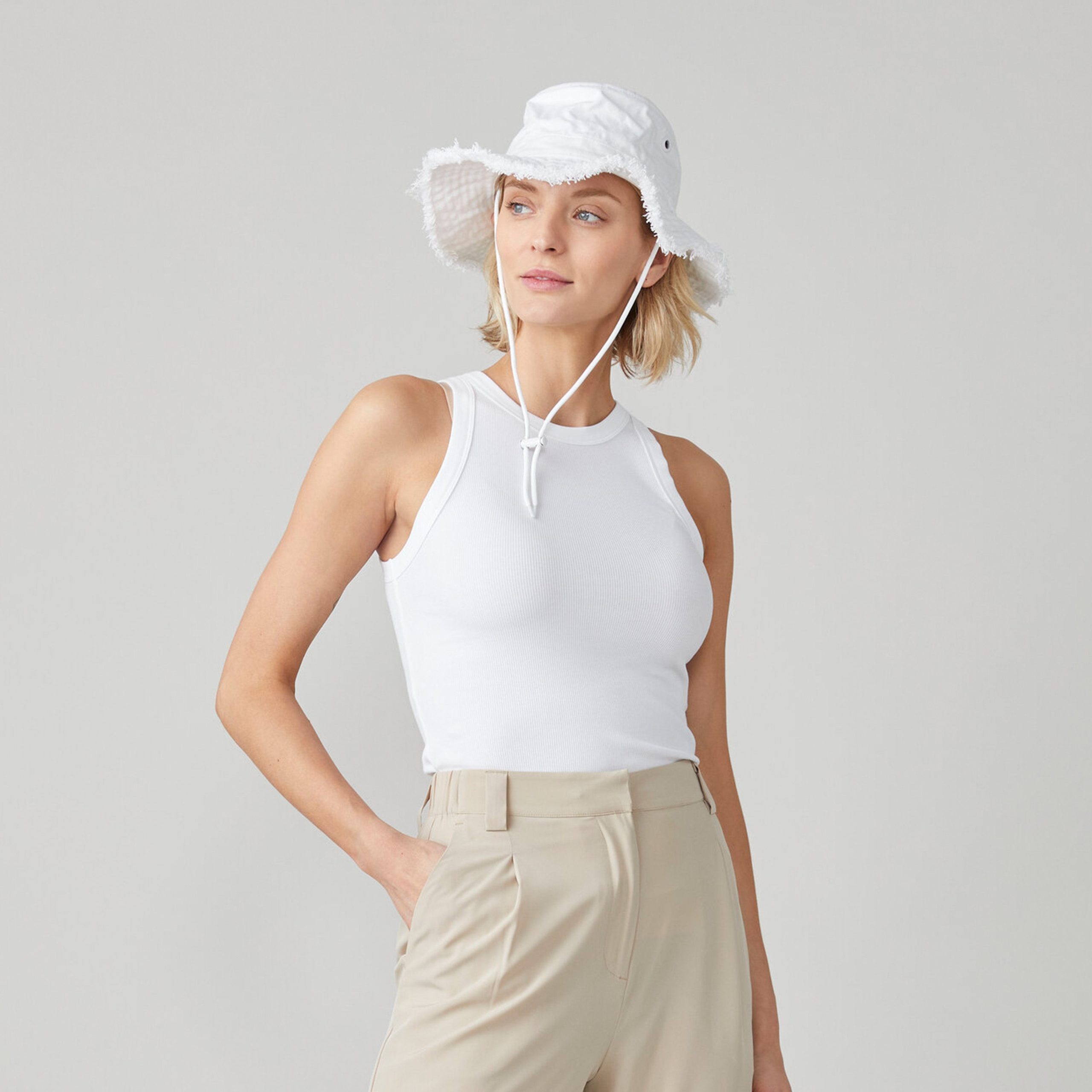 High Neck Rib Tank - Image 37