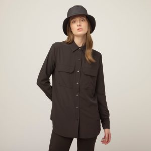 Tech Slk Long Sleeve Pocket Button Down