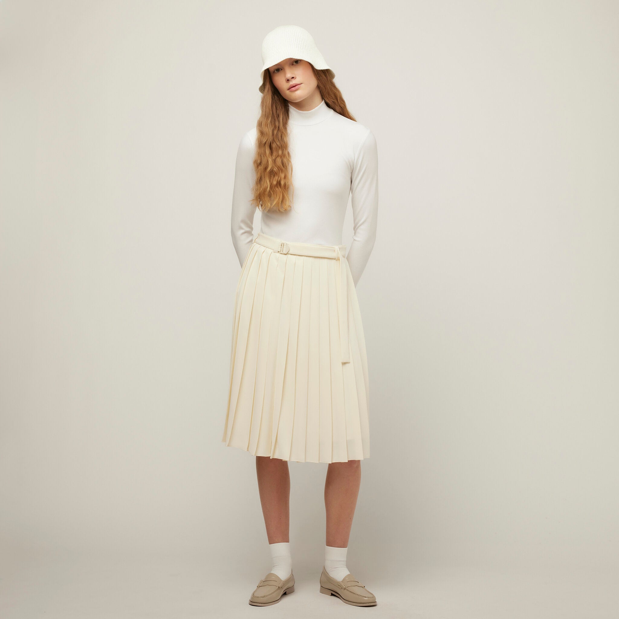 Tech Slk Pleated Skirt - Image 7