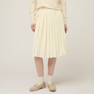 Tech Slk Pleated Skirt