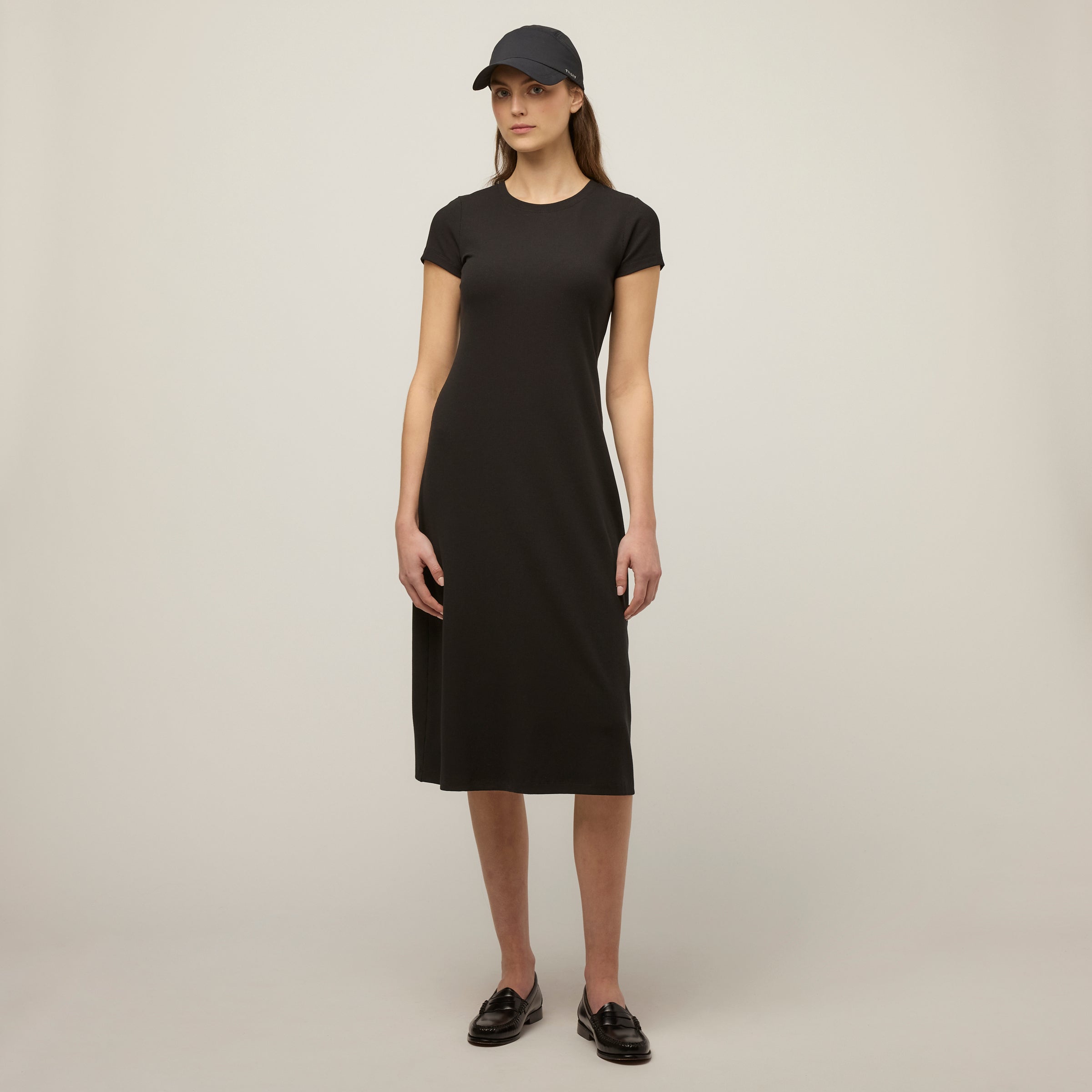 Short Sleeve Rib Tee Dress - Image 14