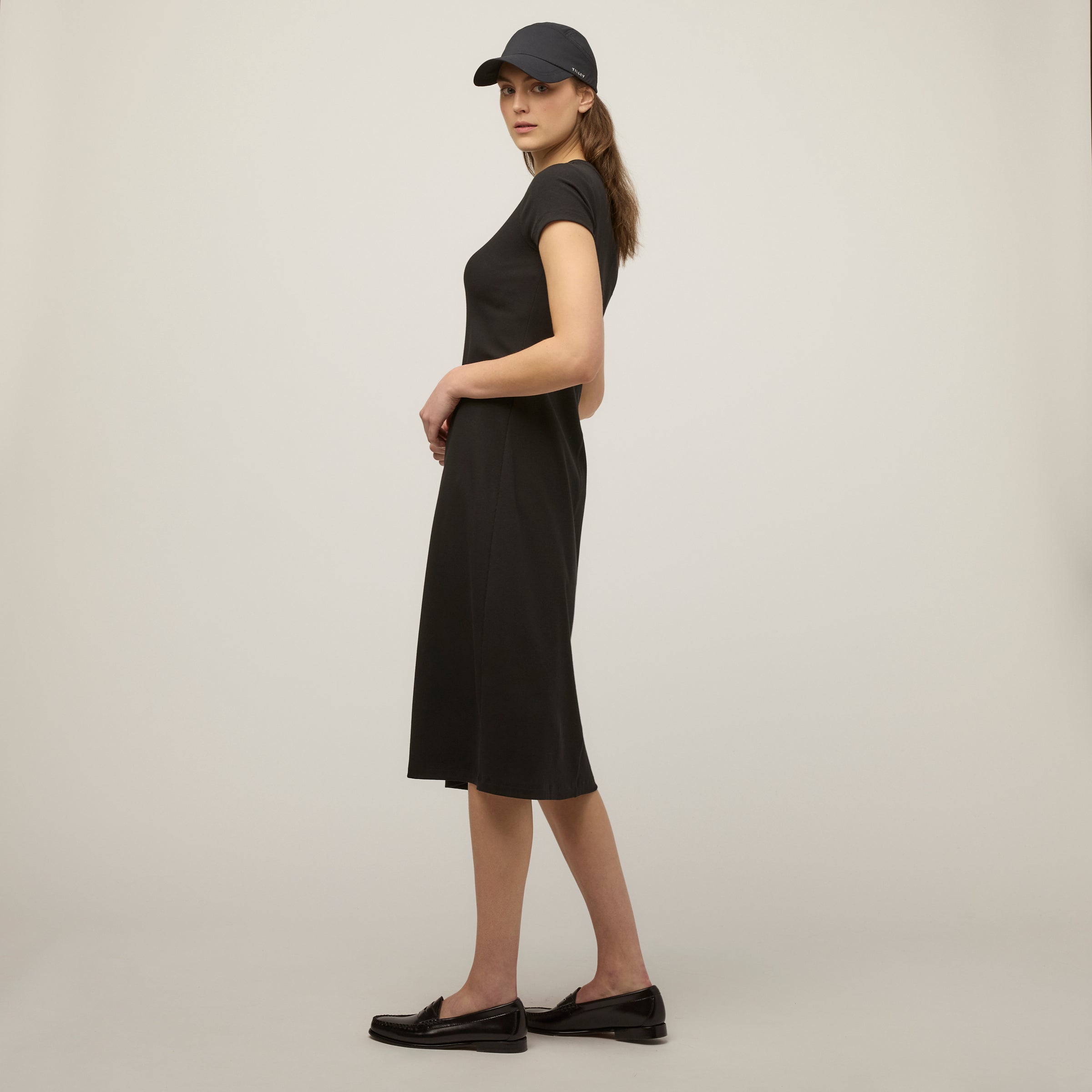 Short Sleeve Rib Tee Dress - Image 15