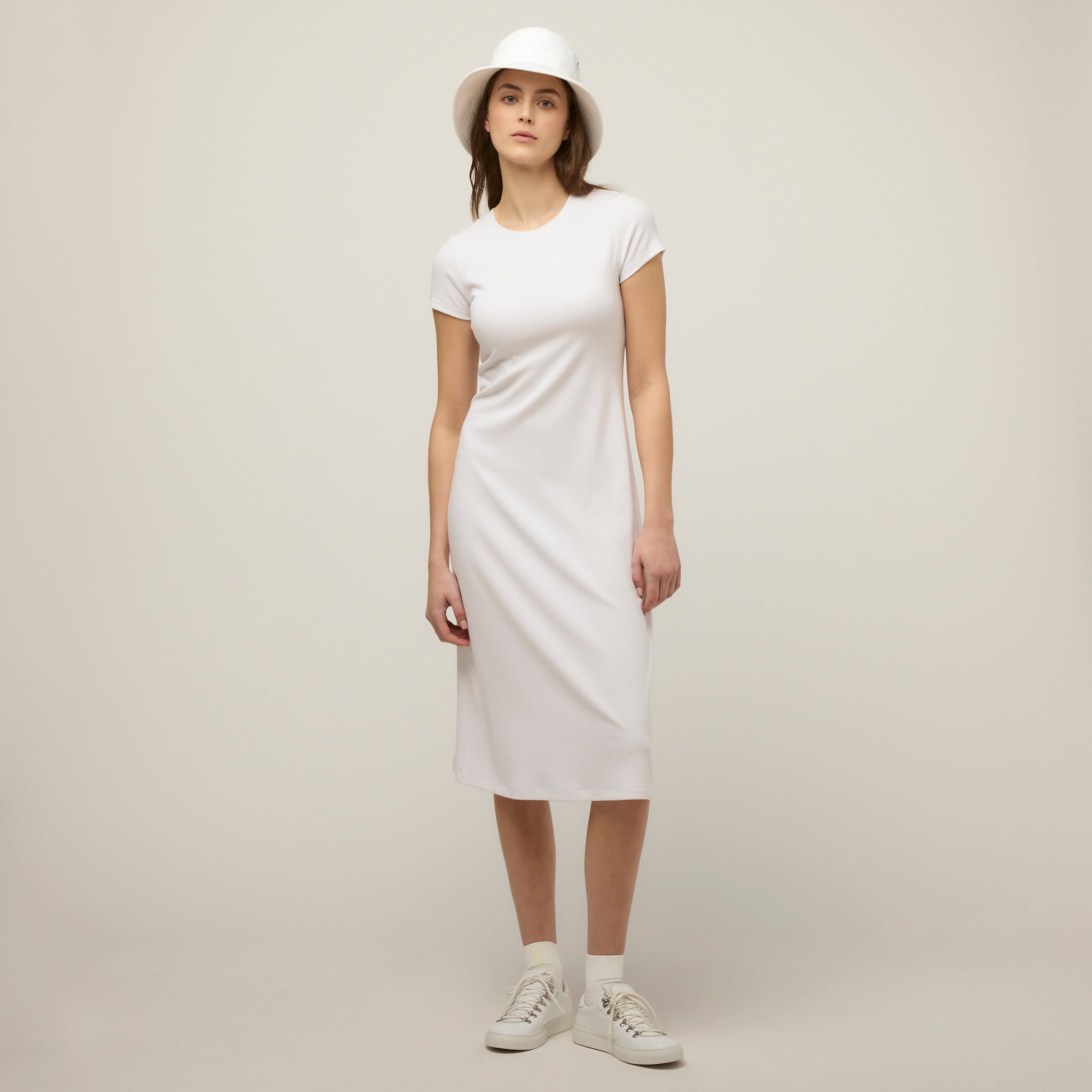 Short Sleeve Rib Tee Dress - Image 19