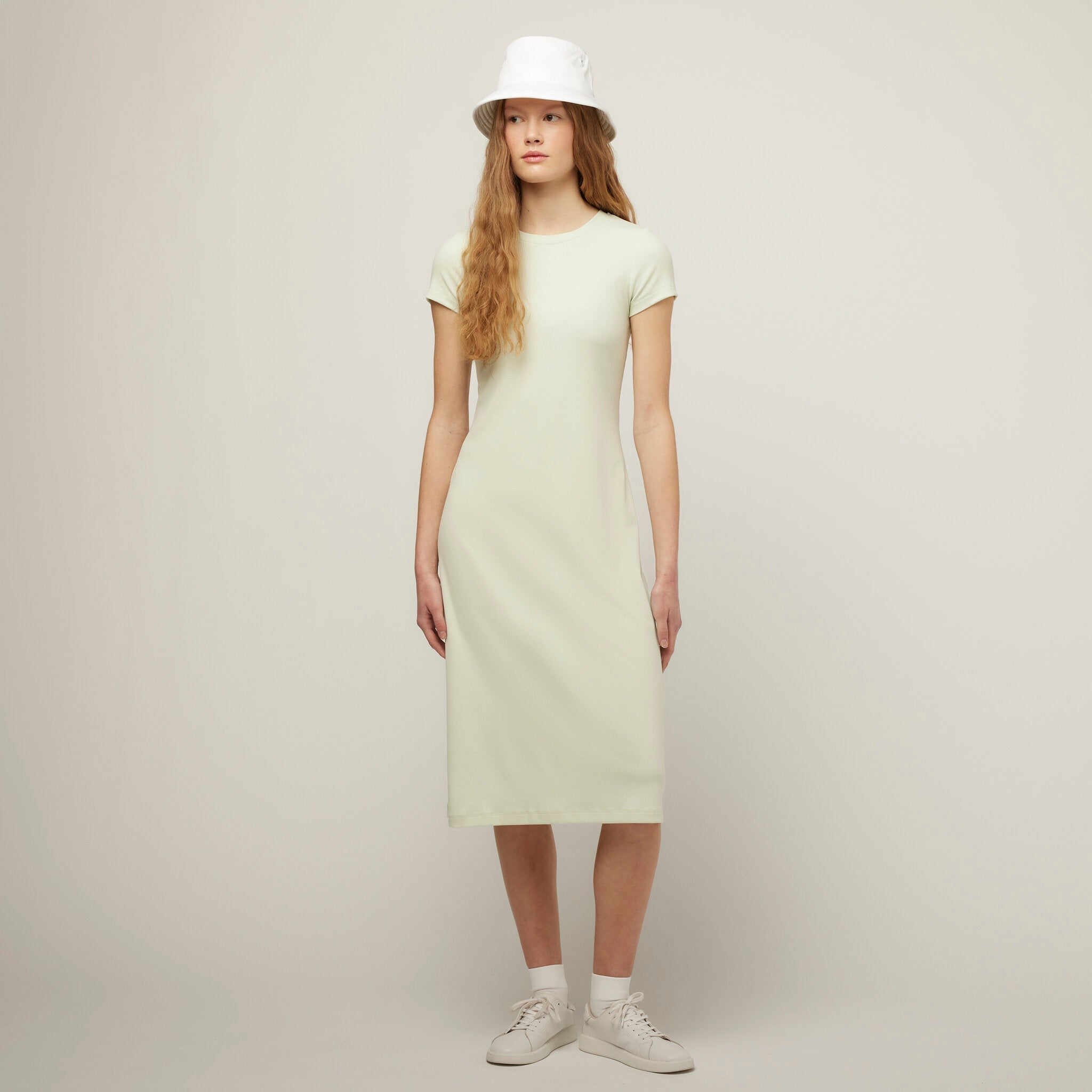 Short Sleeve Rib Tee Dress - Image 7