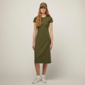 Short Sleeve Rib Tee Dress