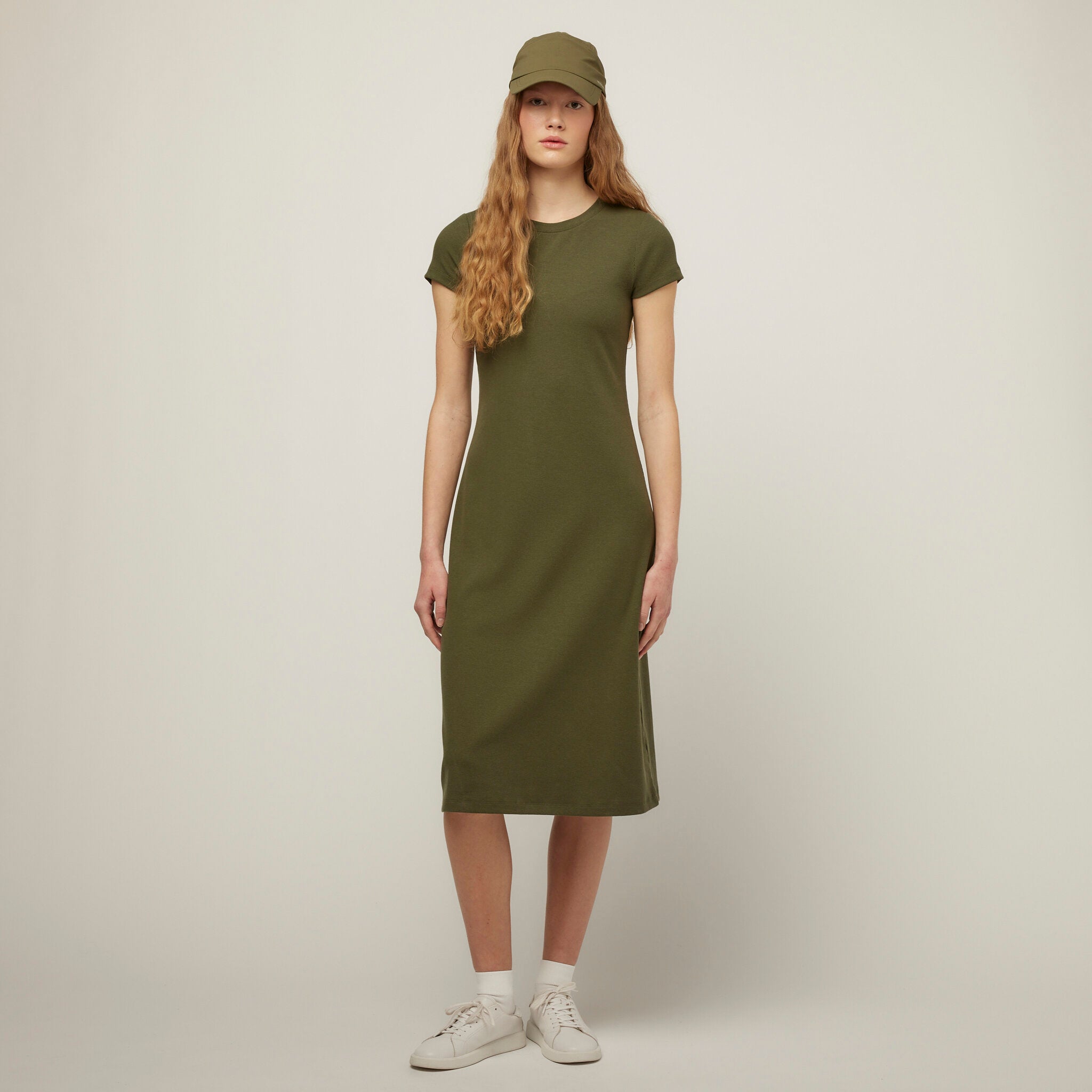 Short Sleeve Rib Tee Dress