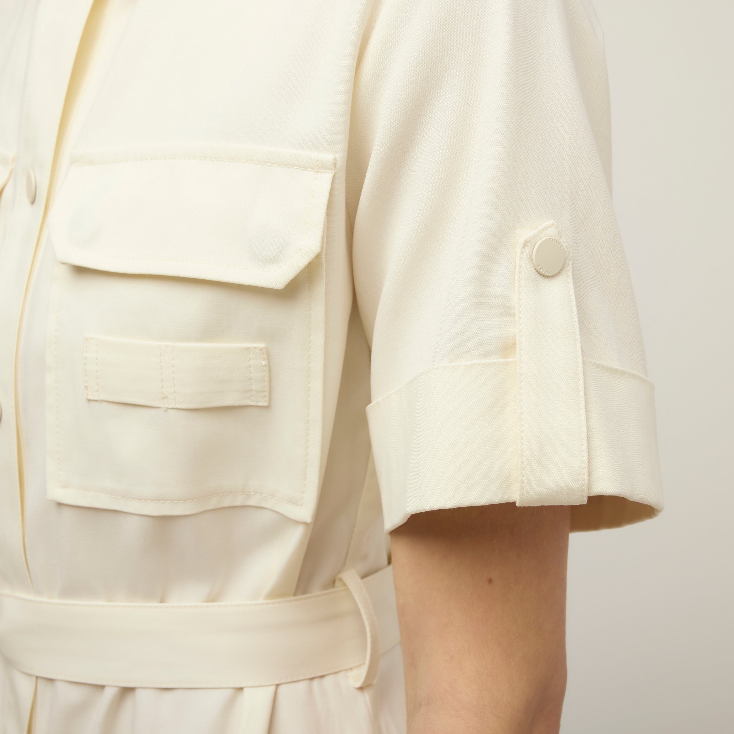 Tencel Cotton Safari Midi Dress - Image 14