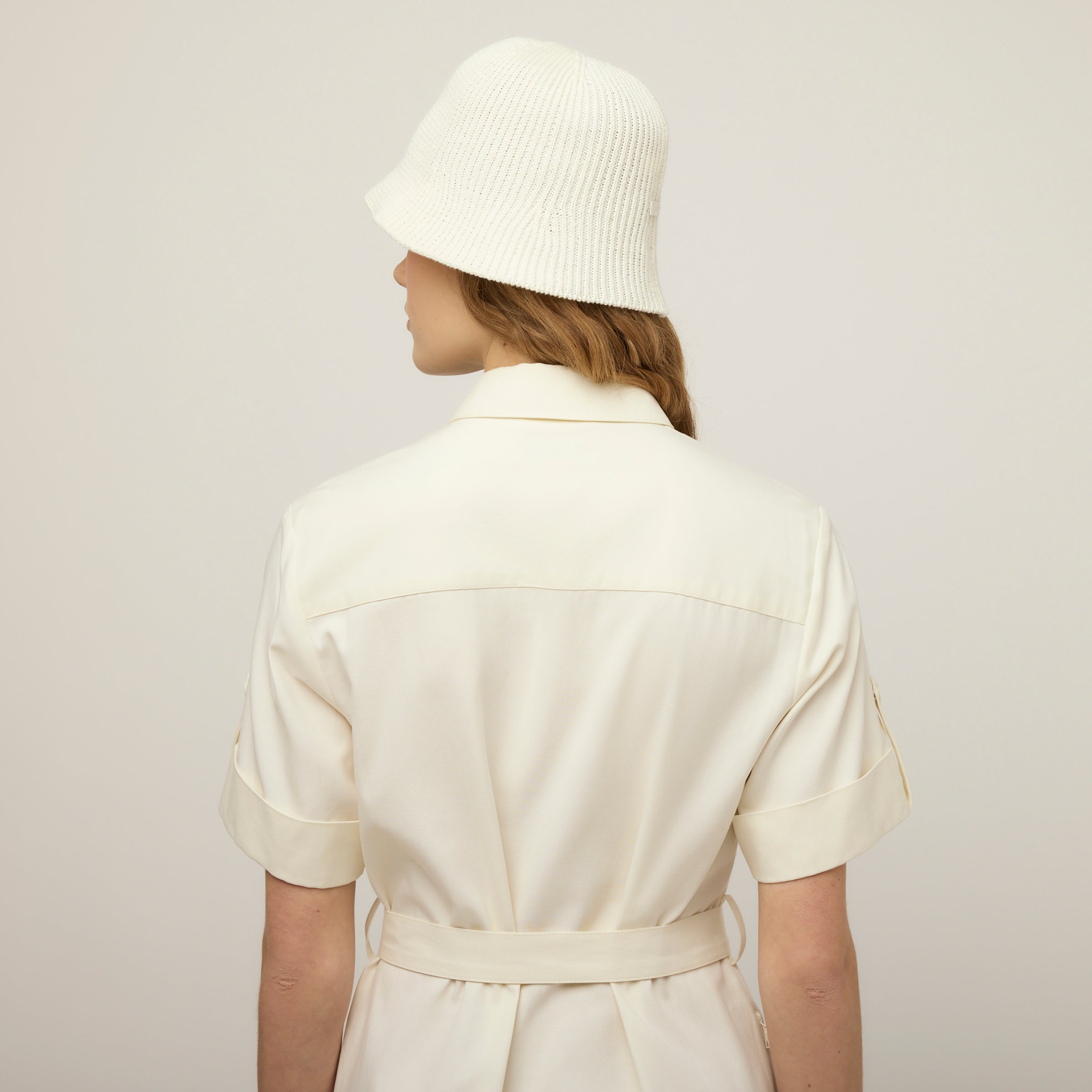 Tencel Cotton Safari Midi Dress - Image 12