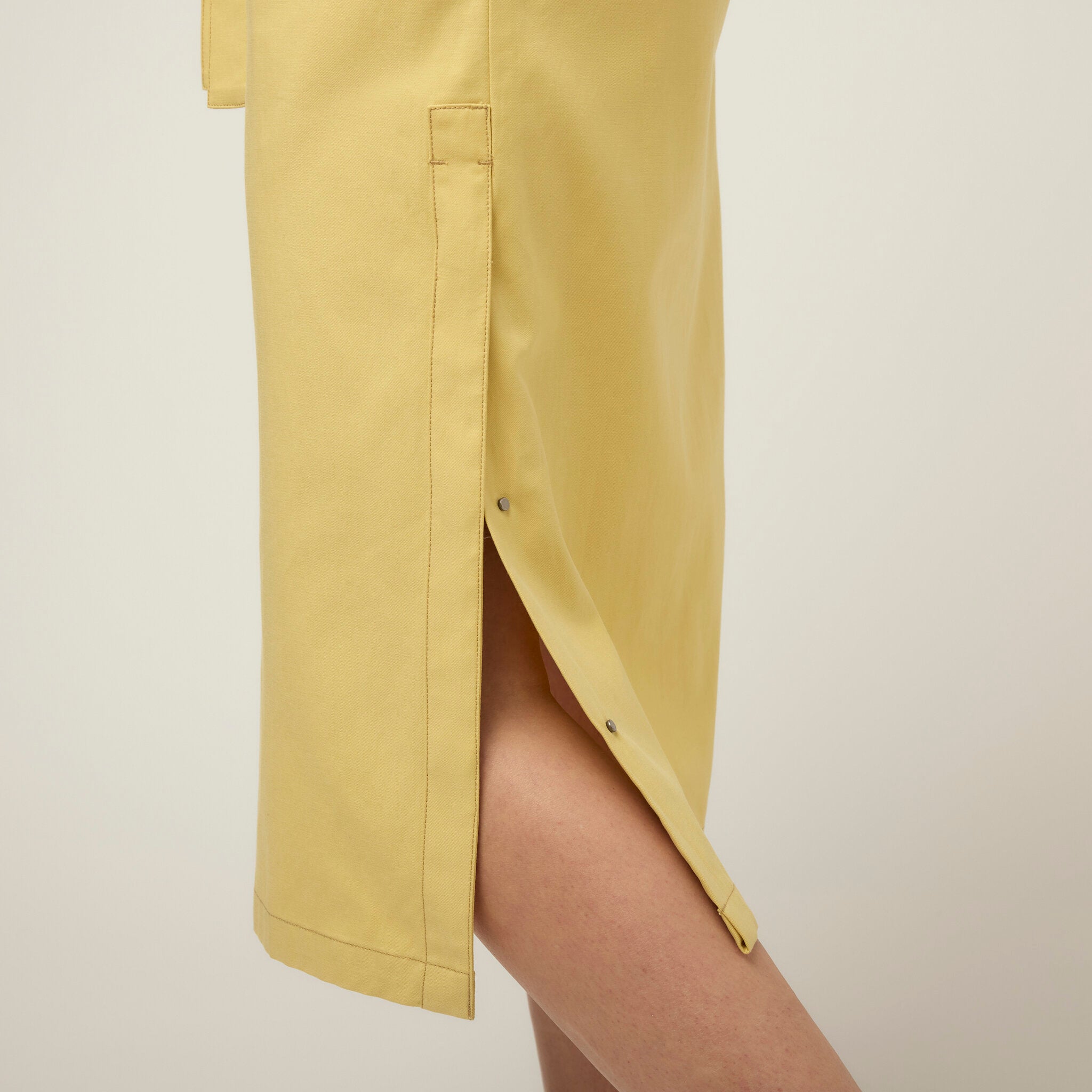 Tencel Cotton Safari Midi Dress - Image 6