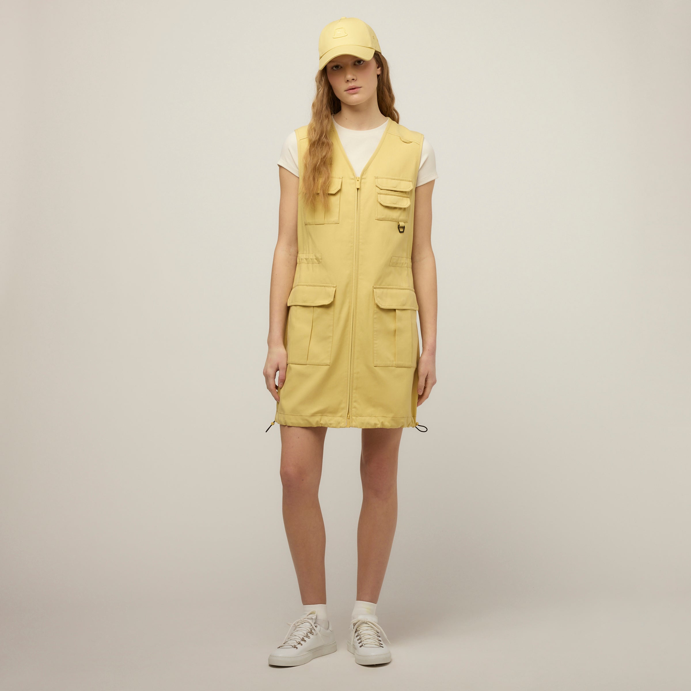 Tencel Cotton Safari Vest Dress - Image 9