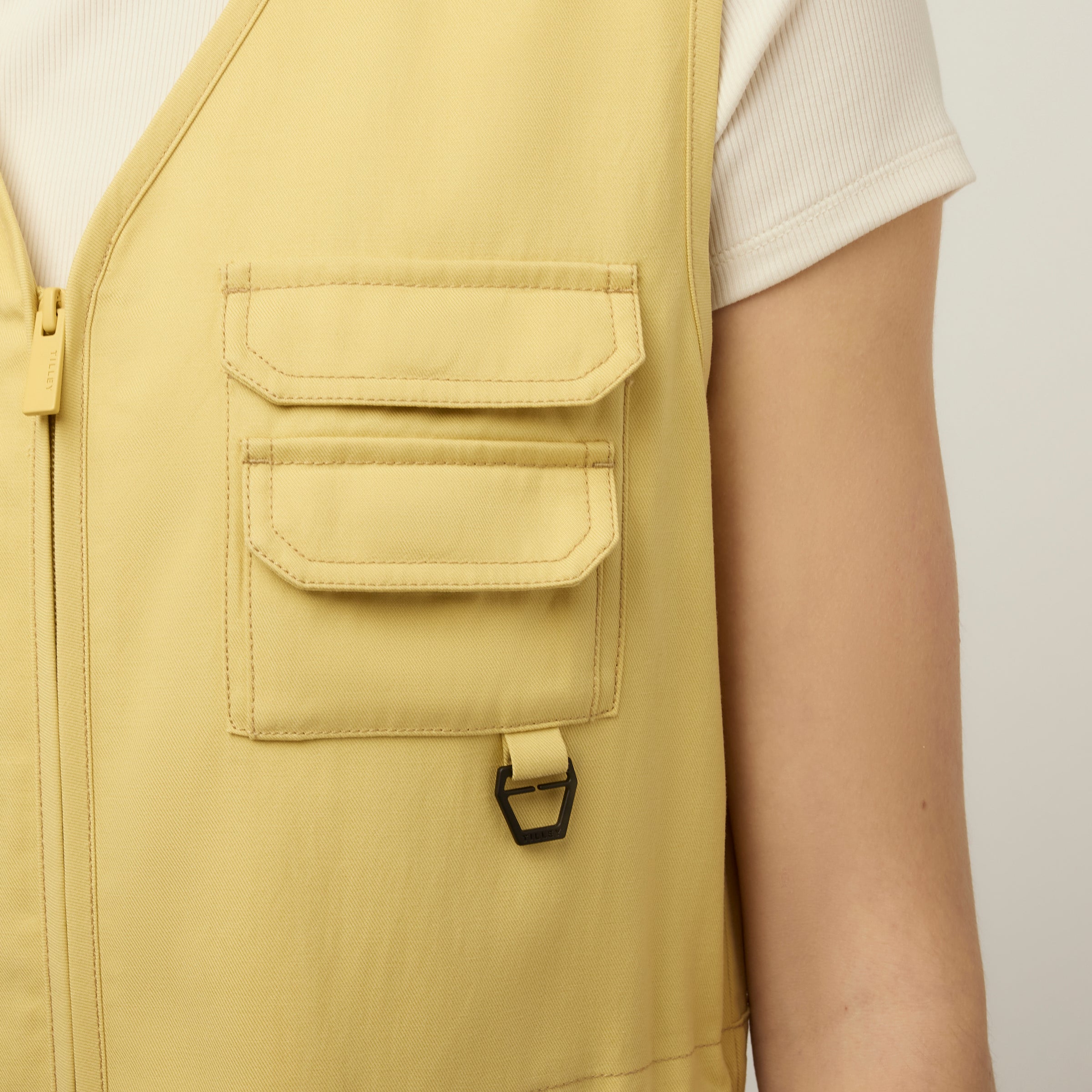 Tencel Cotton Safari Vest Dress - Image 4