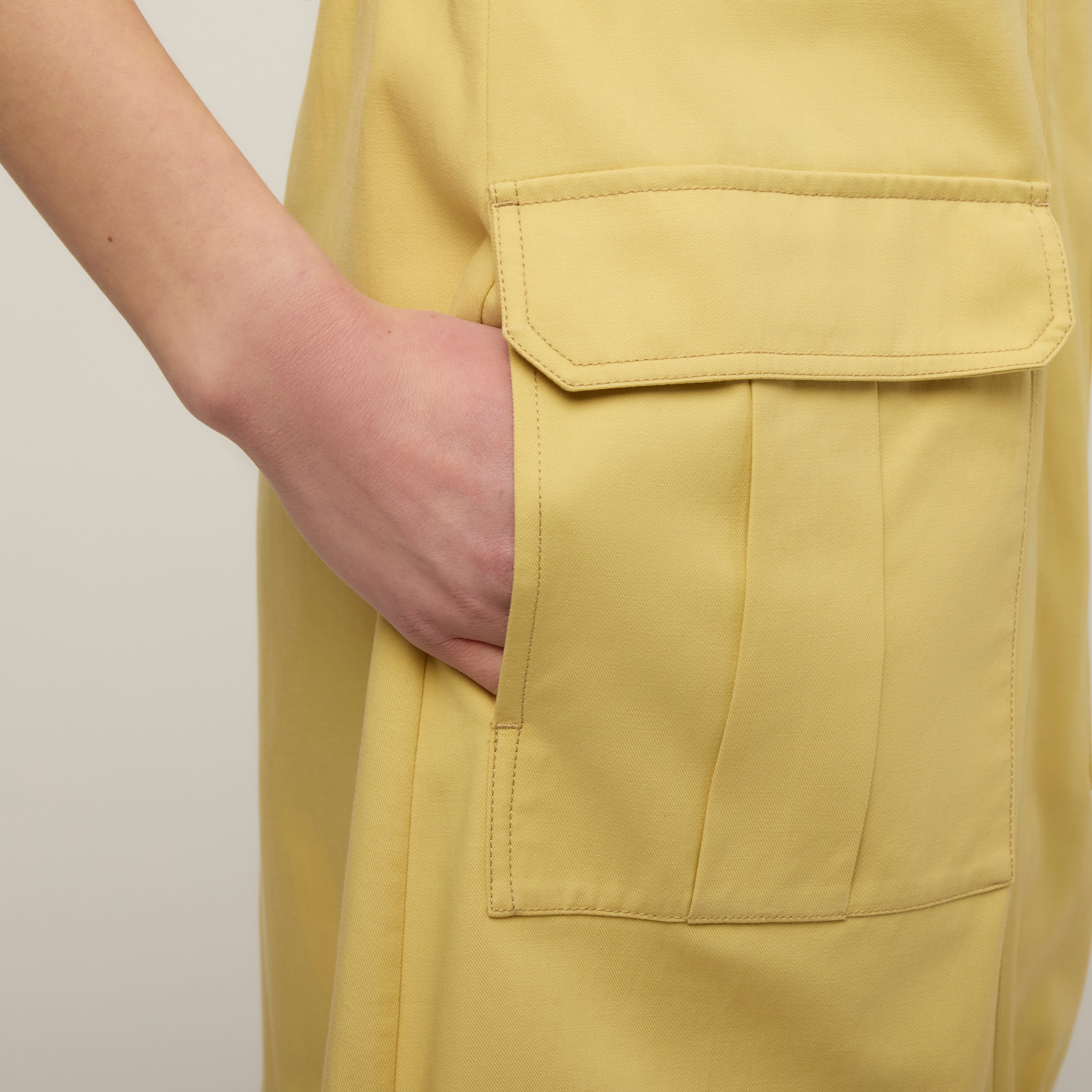 Tencel Cotton Safari Vest Dress - Image 8