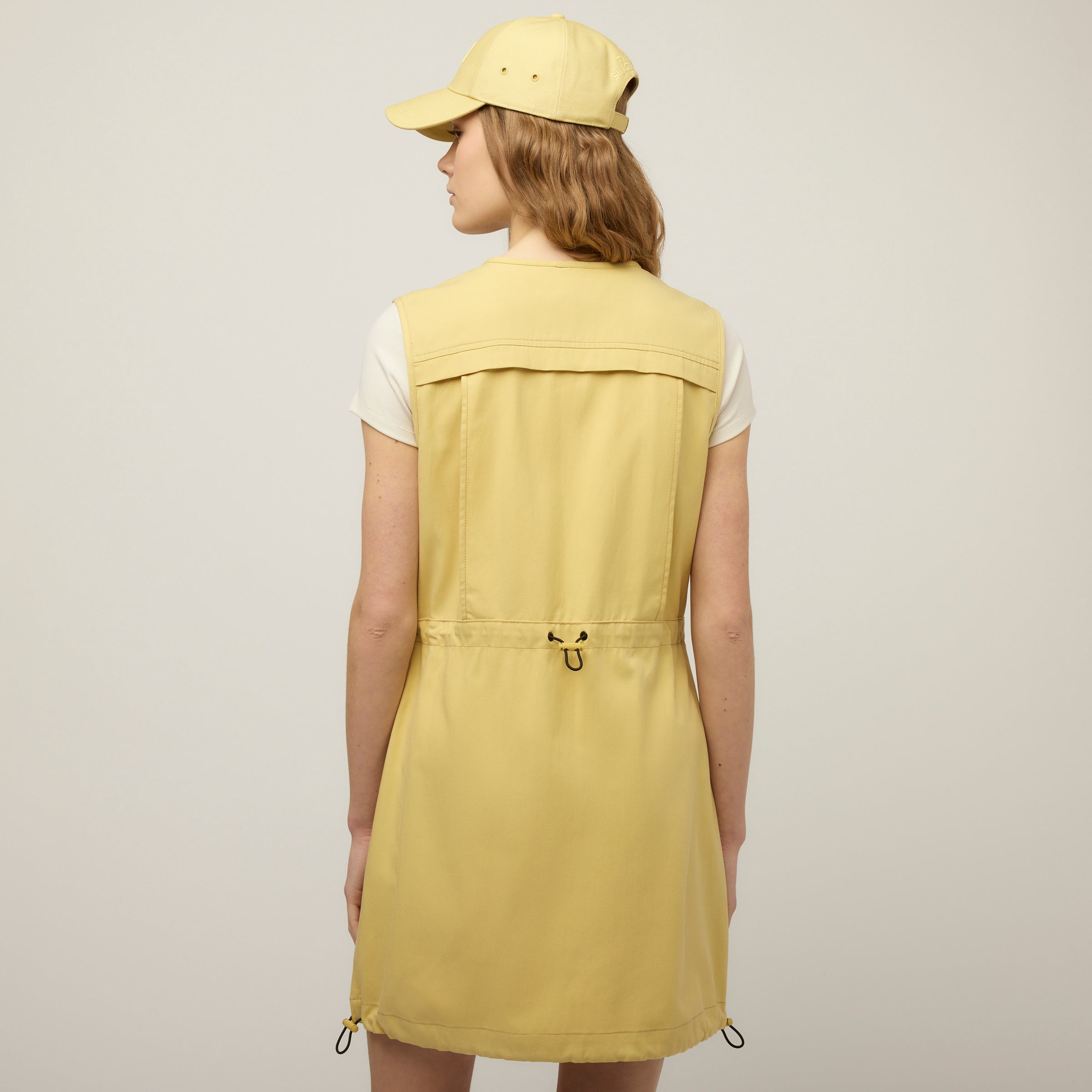 Tencel Cotton Safari Vest Dress - Image 3