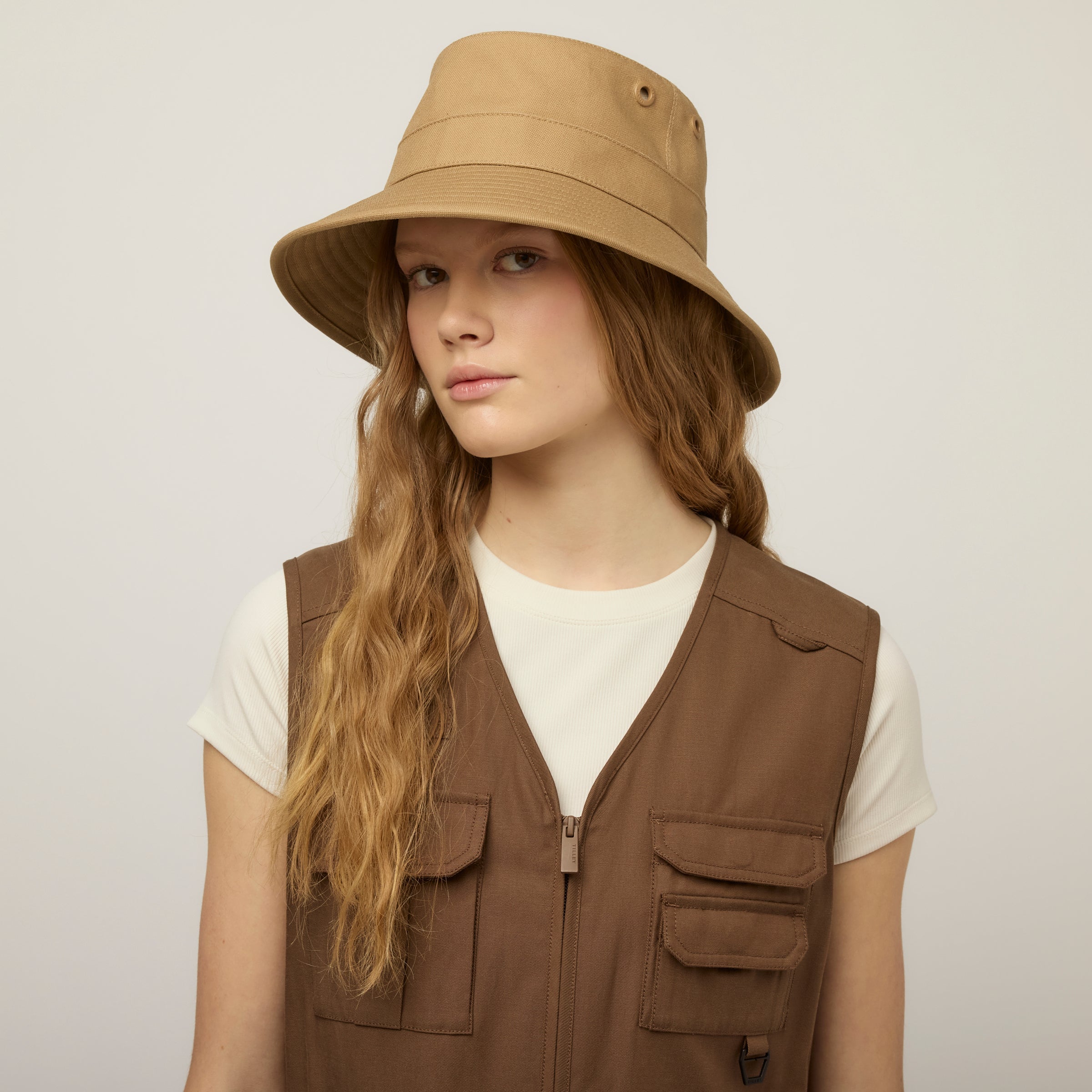 Tencel Cotton Safari Vest Dress - Image 18
