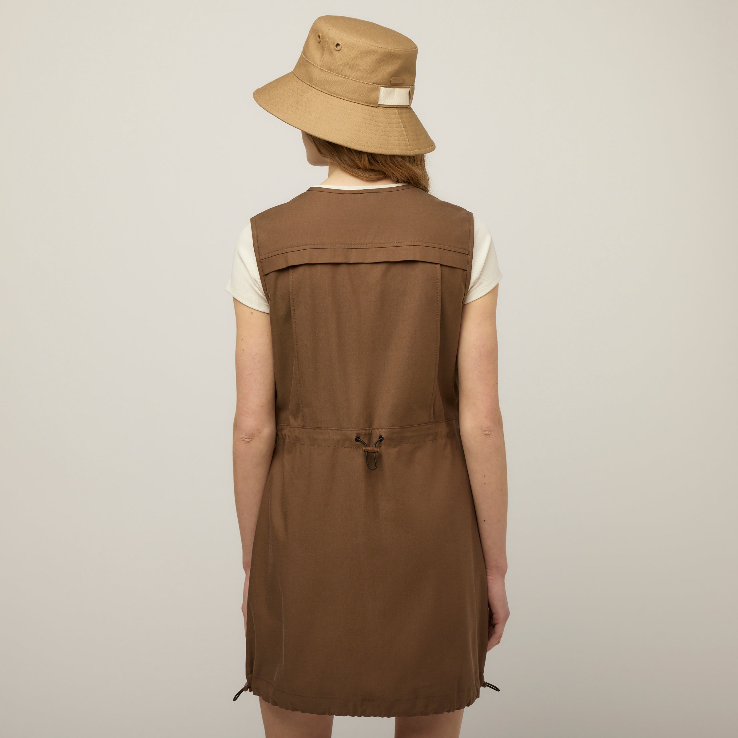 Tencel Cotton Safari Vest Dress - Image 15