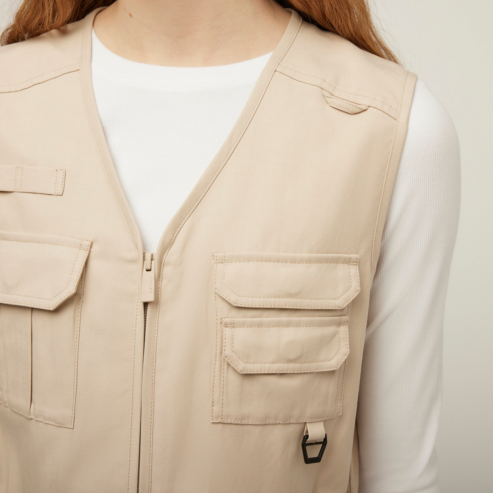 Tencel Cotton Safari Vest Dress - Image 29