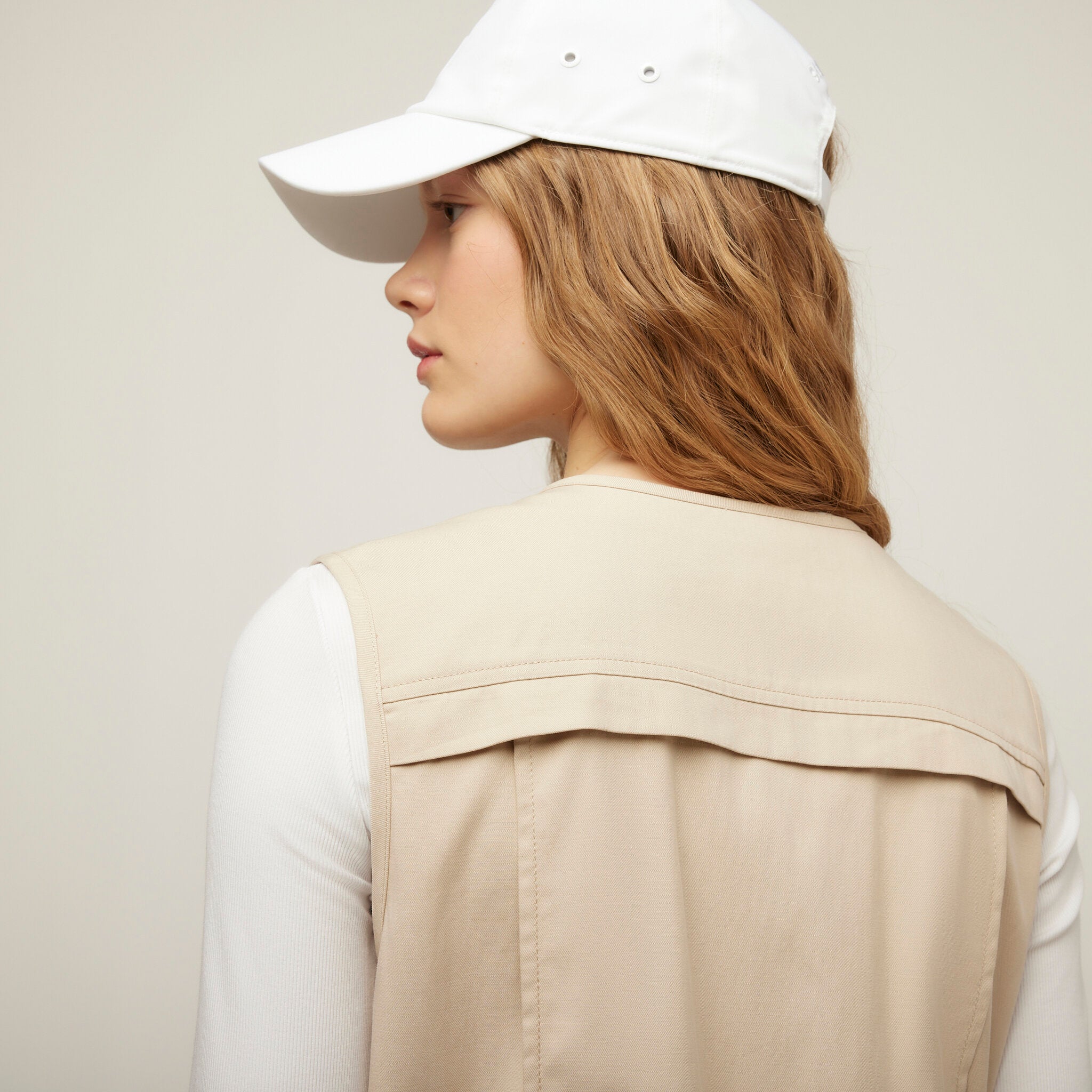 Tencel Cotton Safari Vest Dress - Image 30