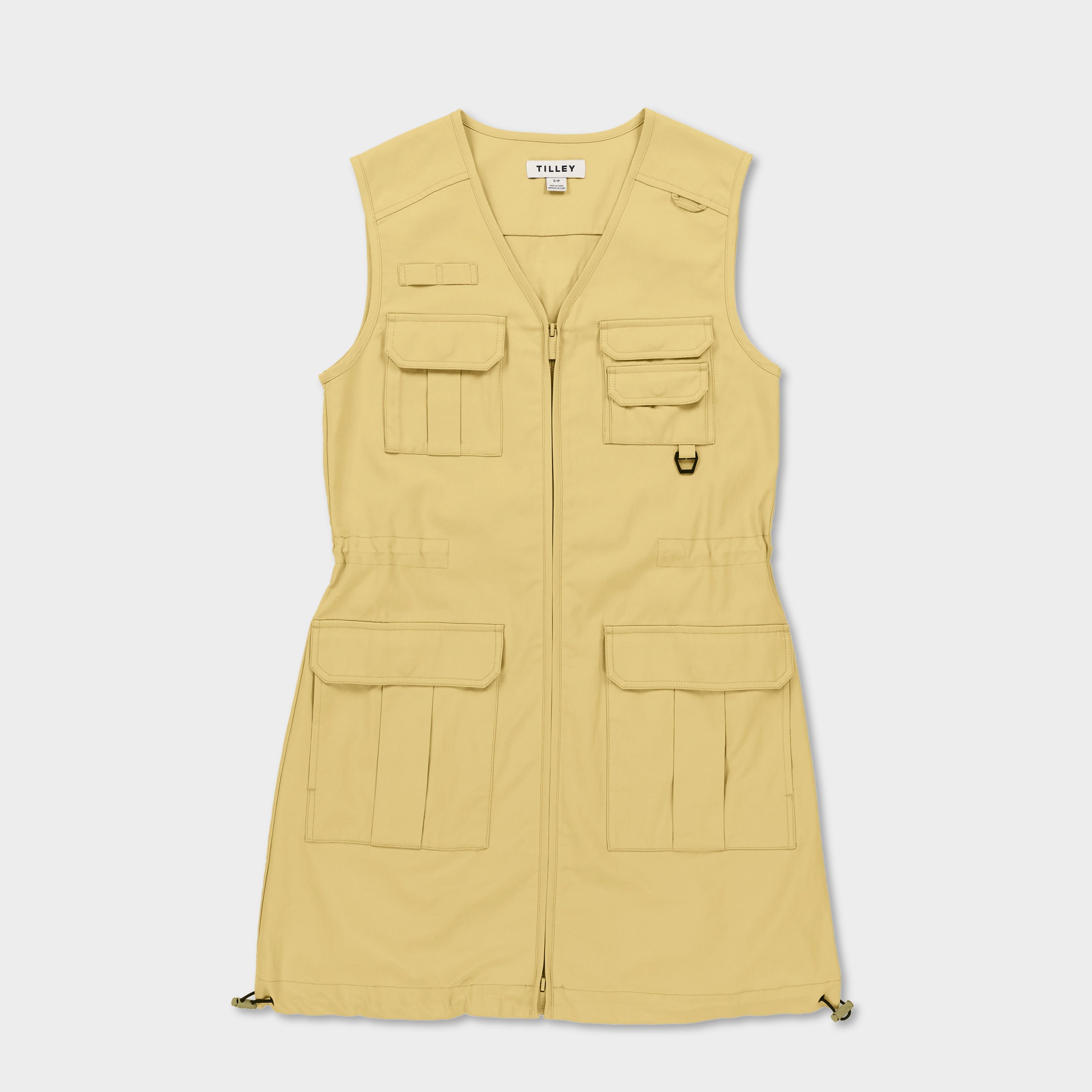 Tencel Cotton Safari Vest Dress - Image 10