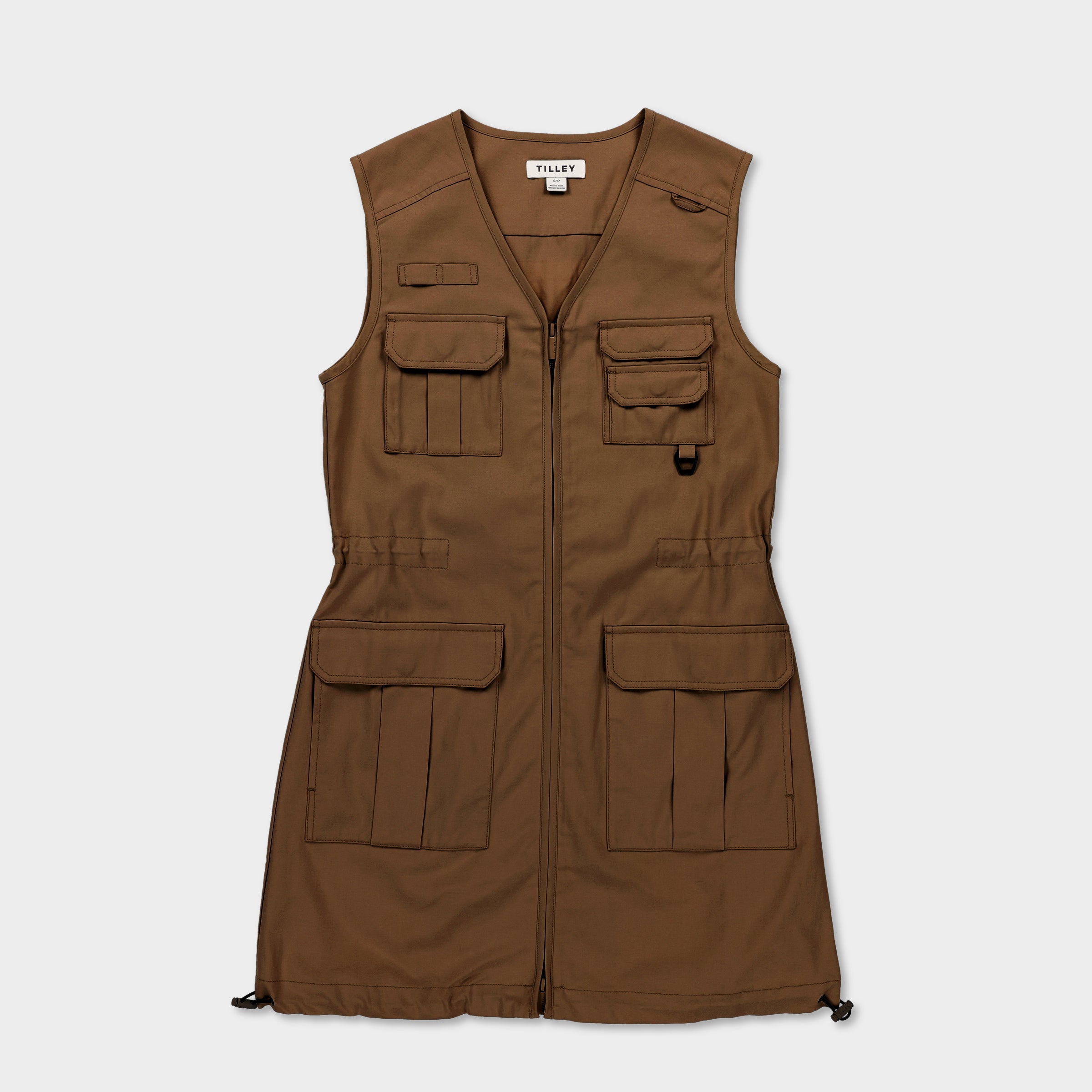 Tencel Cotton Safari Vest Dress - Image 21