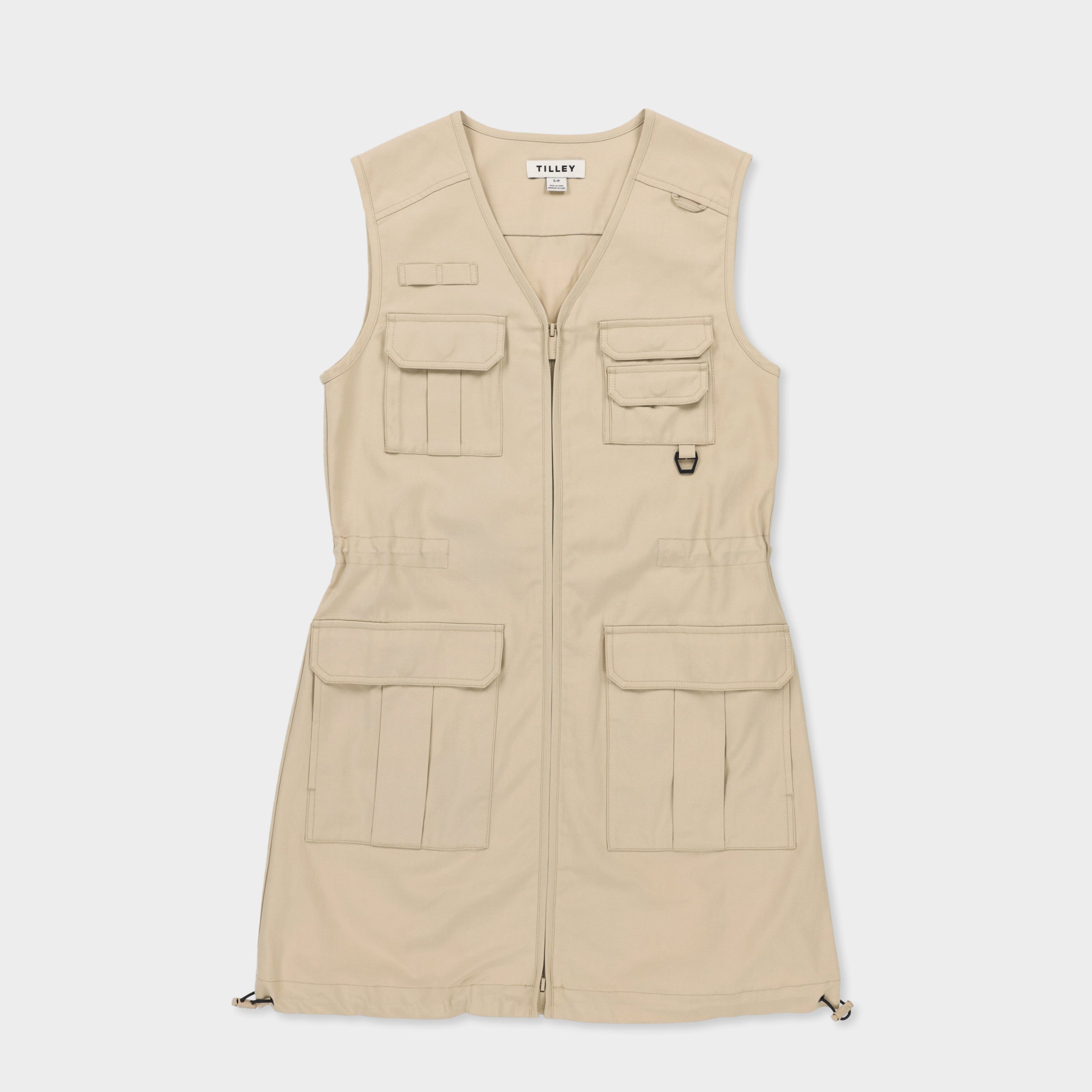 Tencel Cotton Safari Vest Dress - Image 33