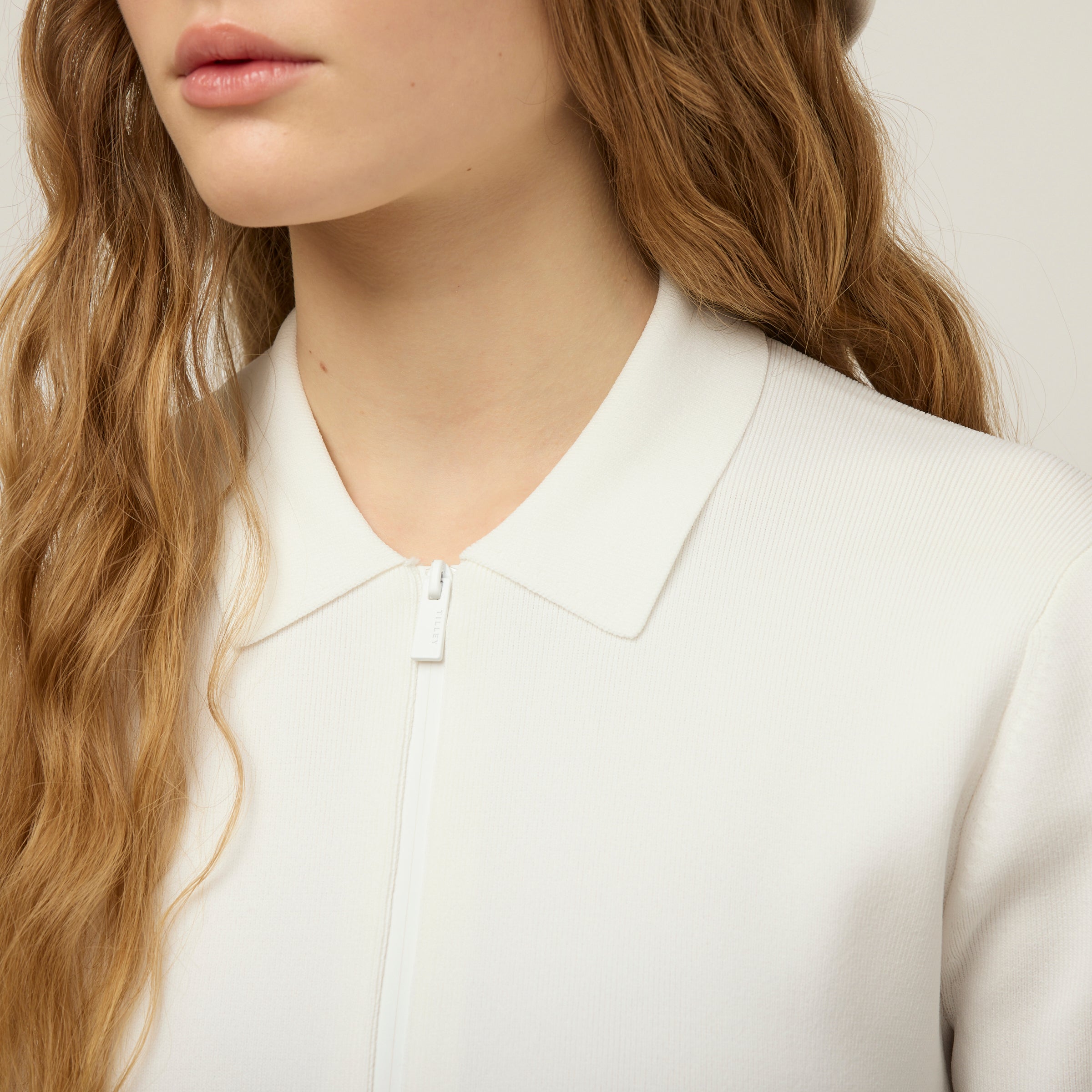 Short Sleeve Zip Polo Dress - Image 4