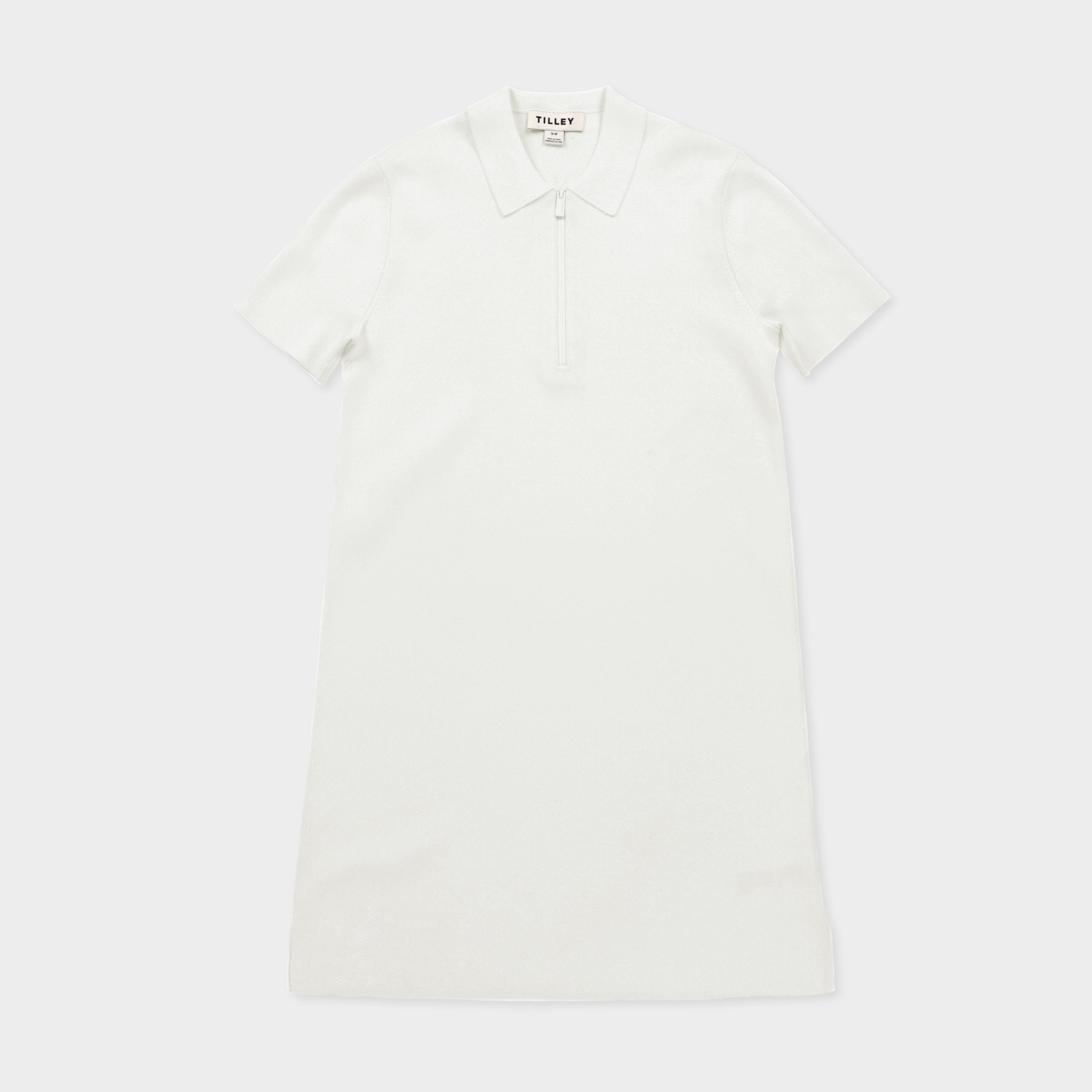 Short Sleeve Zip Polo Dress - Image 6