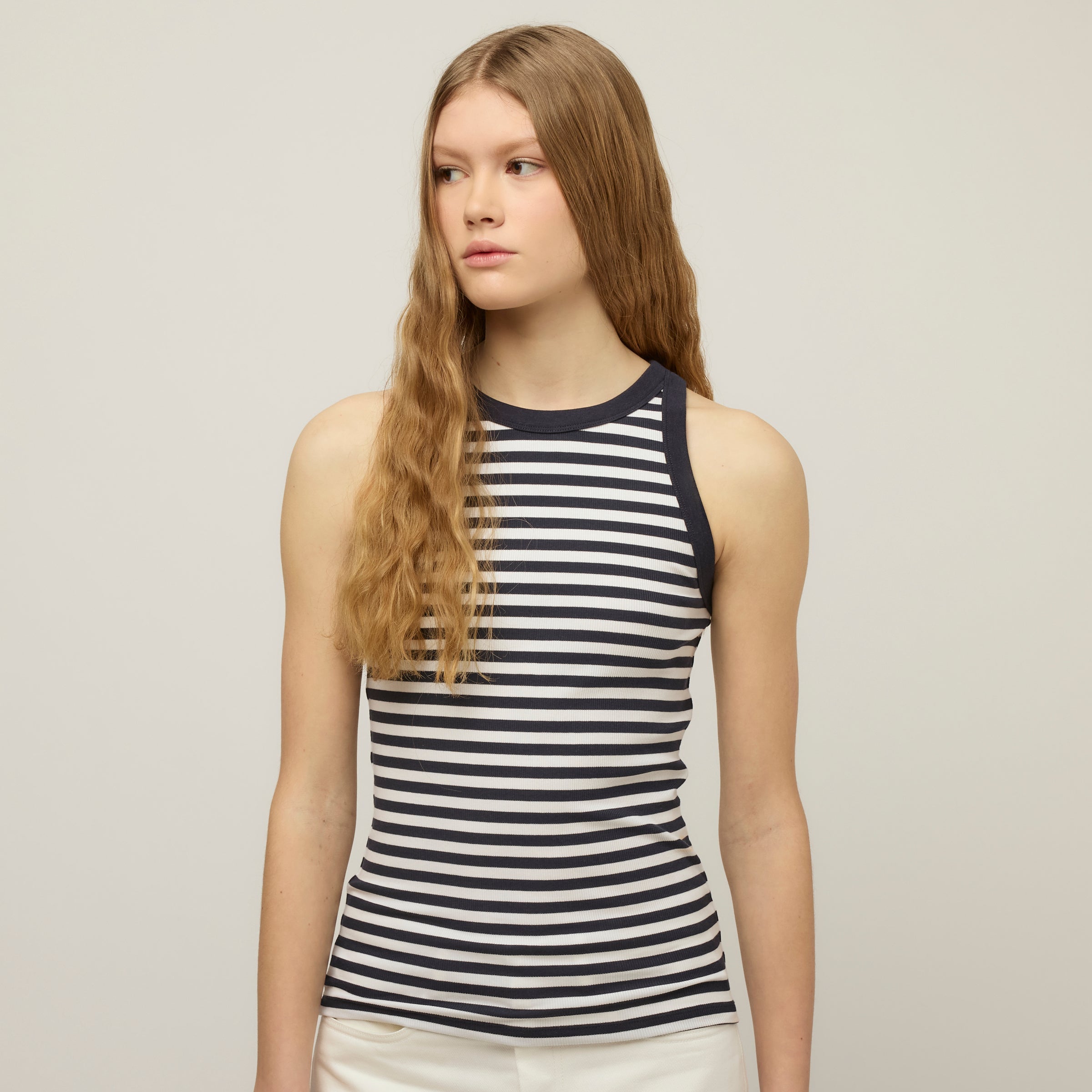 High Neck Rib Tank - Image 43