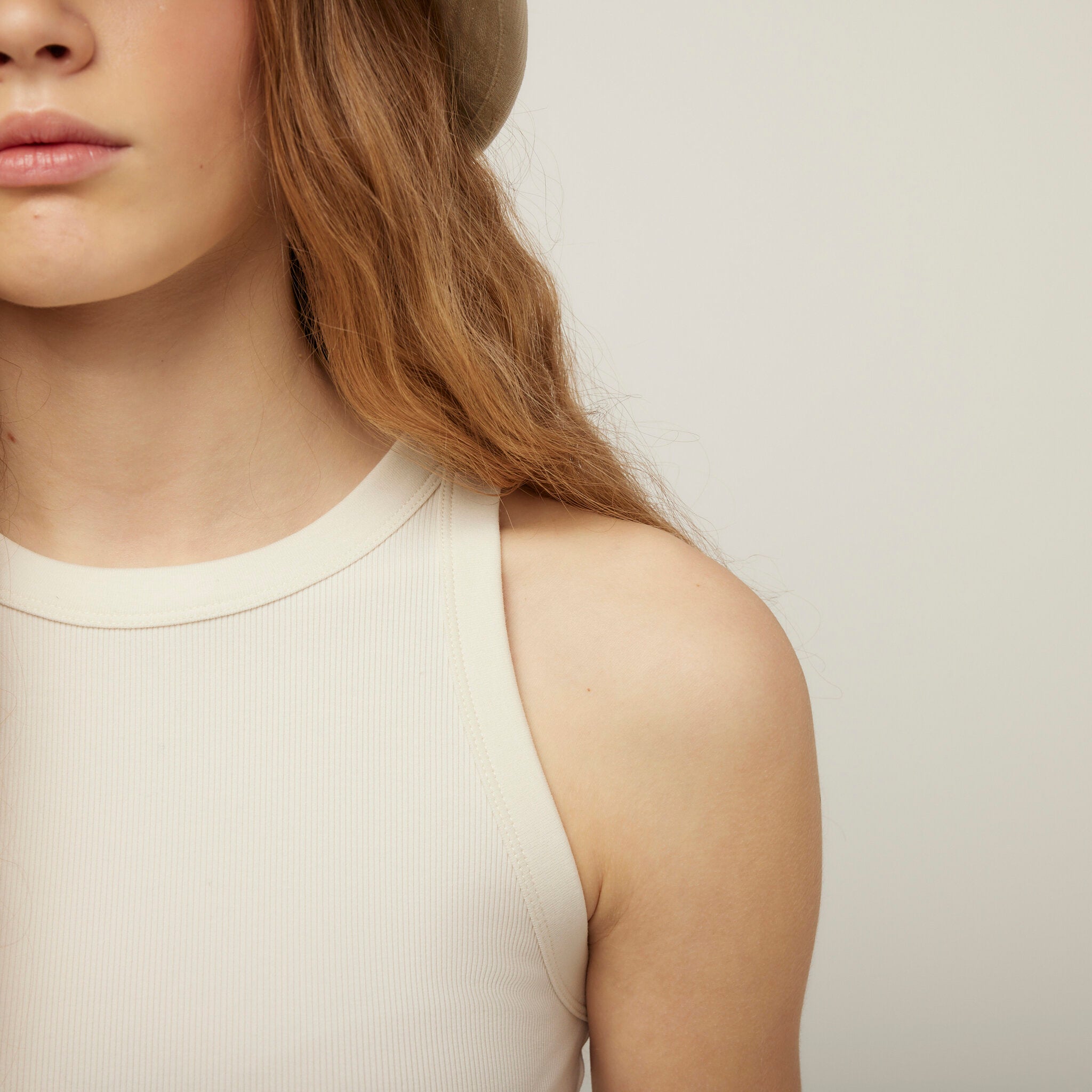 High Neck Rib Tank - Image 3