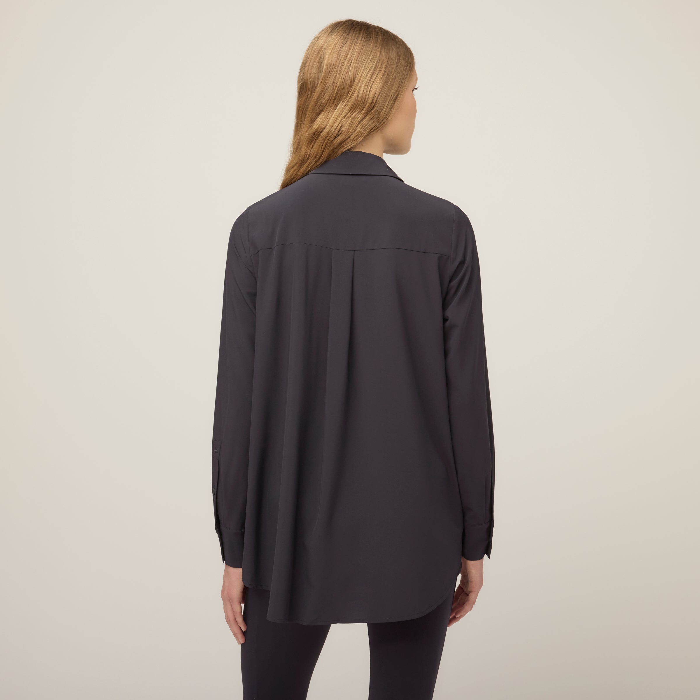 Tech Slk Long Sleeve Button Top - Image 12