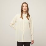 Tech Slk Long Sleeve Button Top