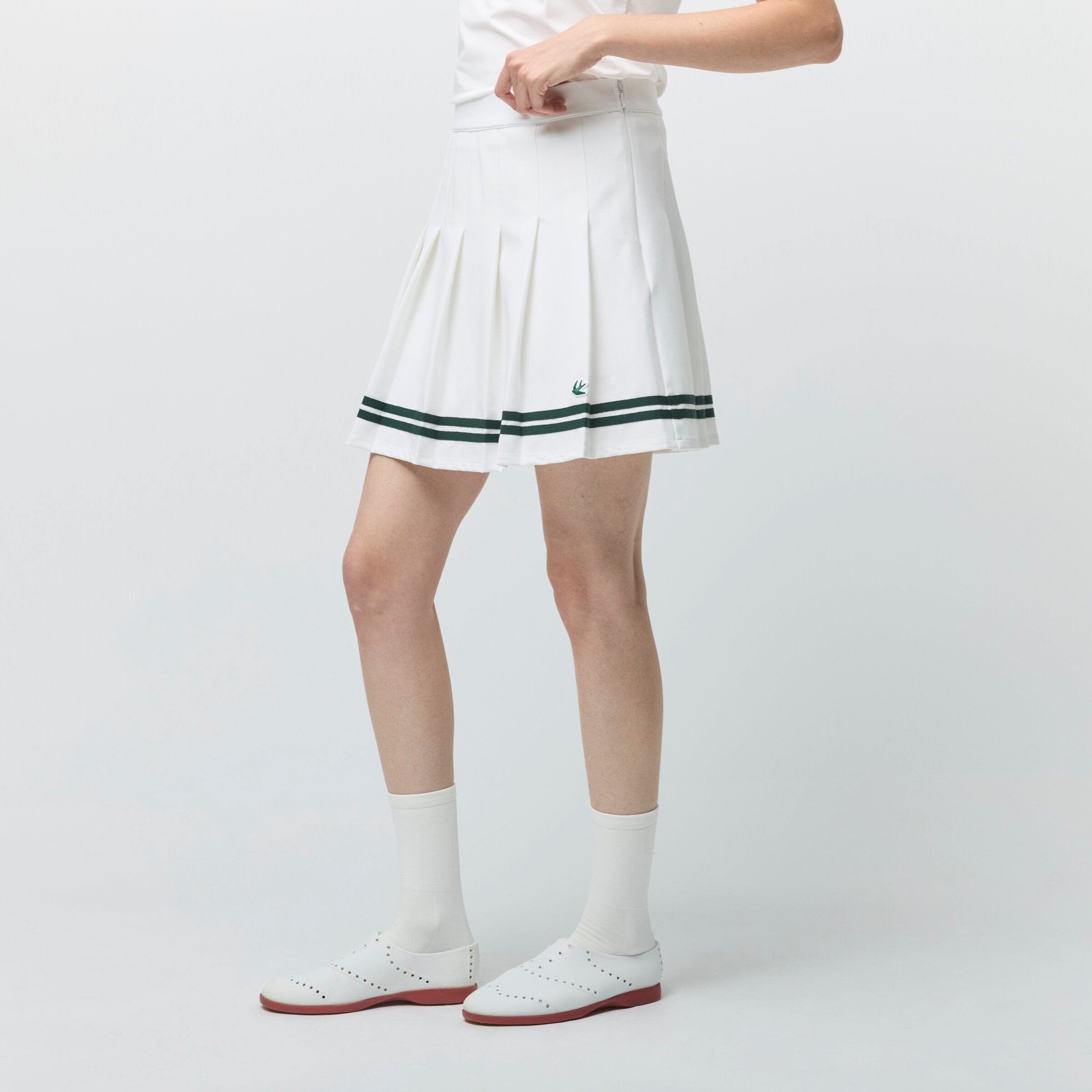 Ribbon Pleated Skirt - Image 4