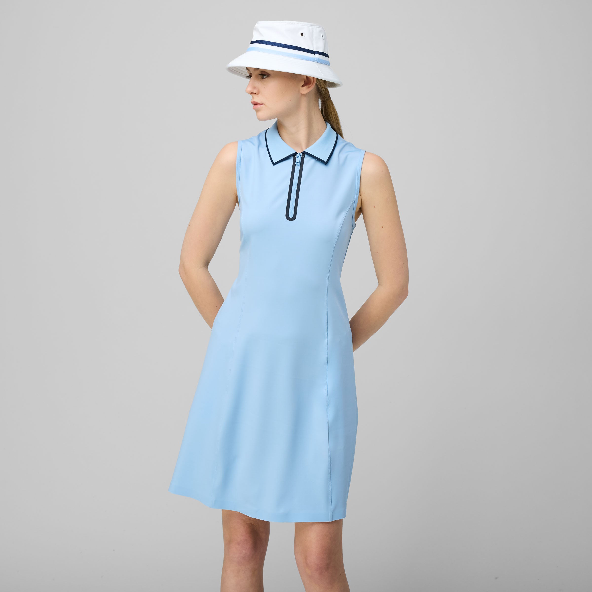 Quarter Zip Polo Dress - Image 5