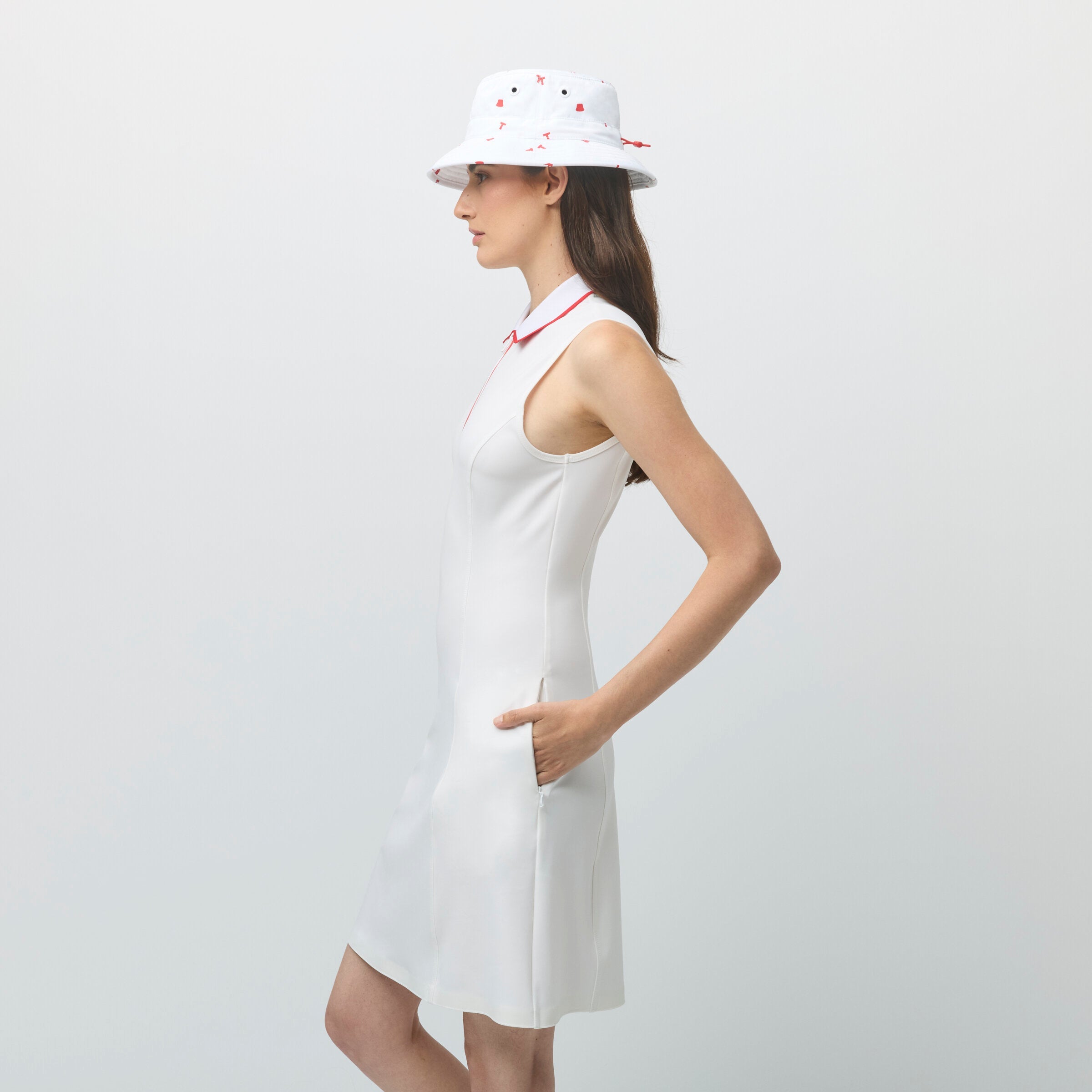 Quarter Zip Polo Dress - Image 12