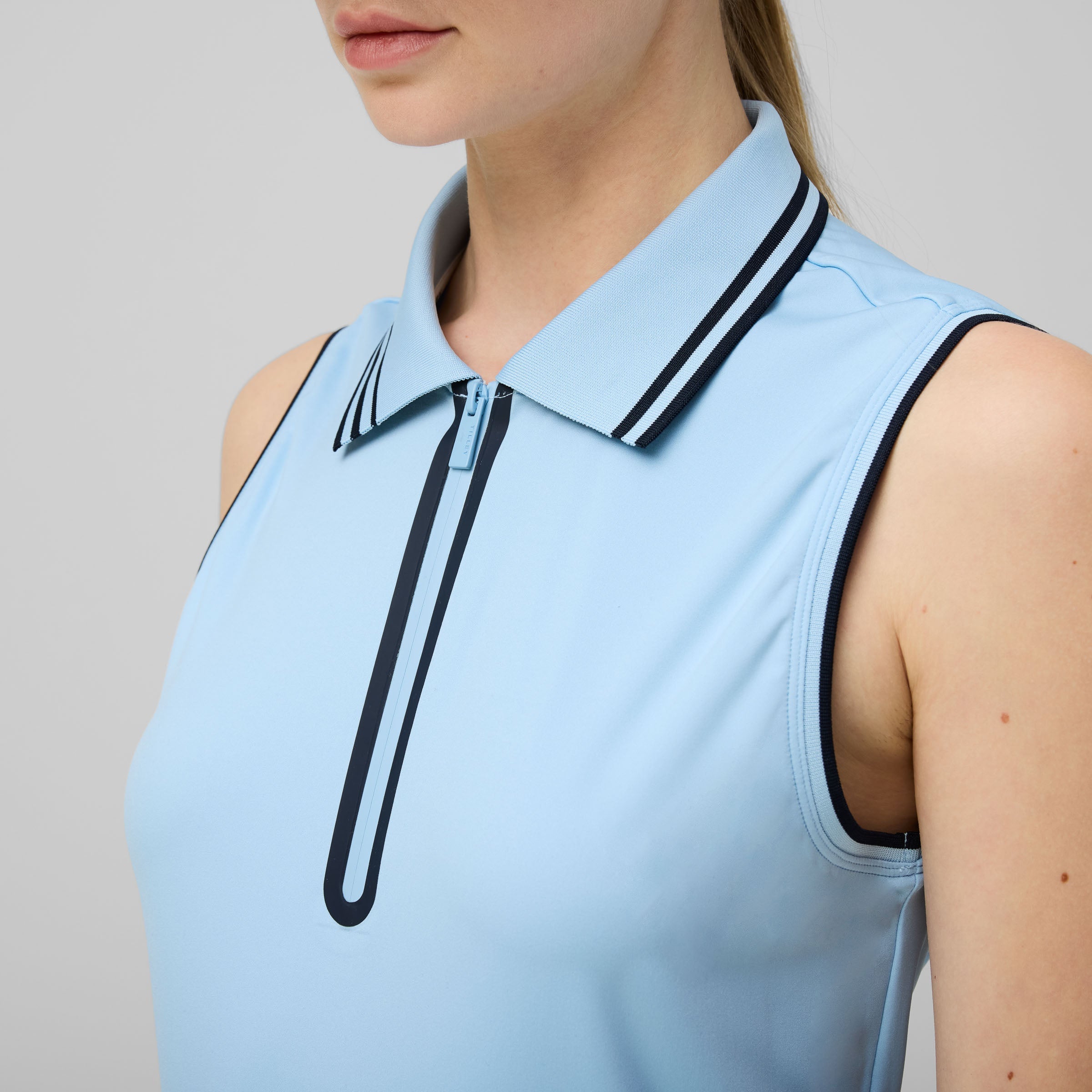 Tech Jersey Sleeveless Zip Polo - Image 12