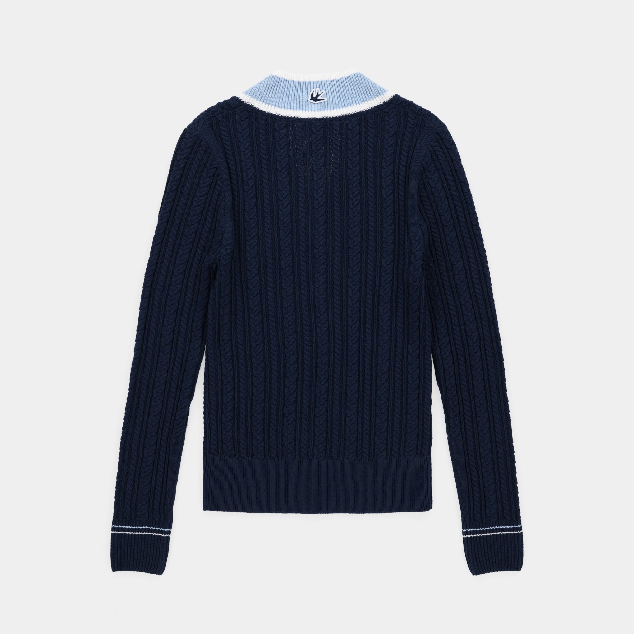 V Neck Cable Sweater - Image 9