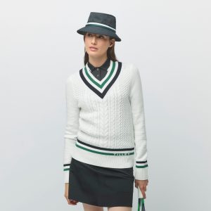 Preppy Deep V Sweater