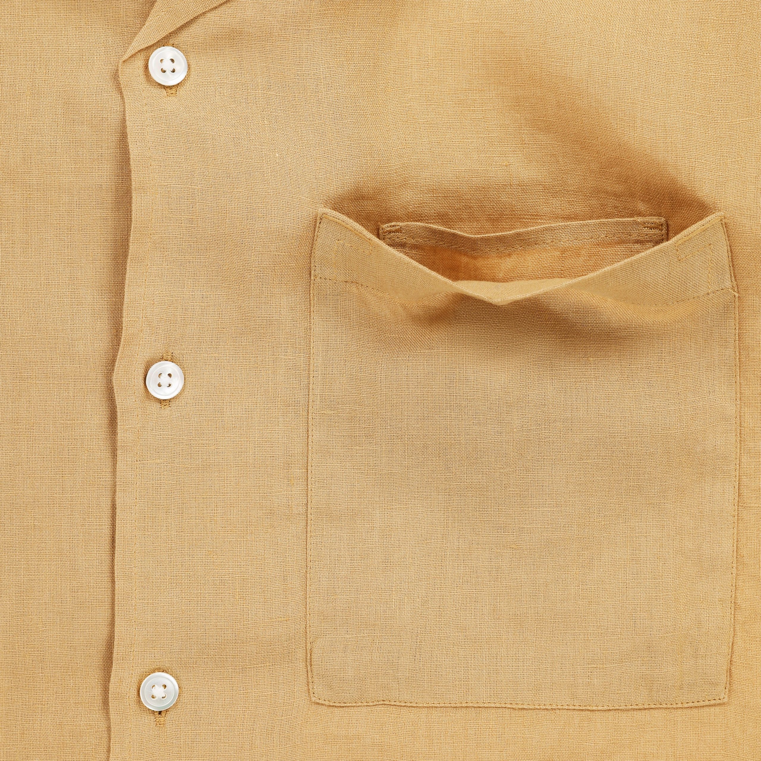 Short Sleeve Linen Camp Shirt - Image 42